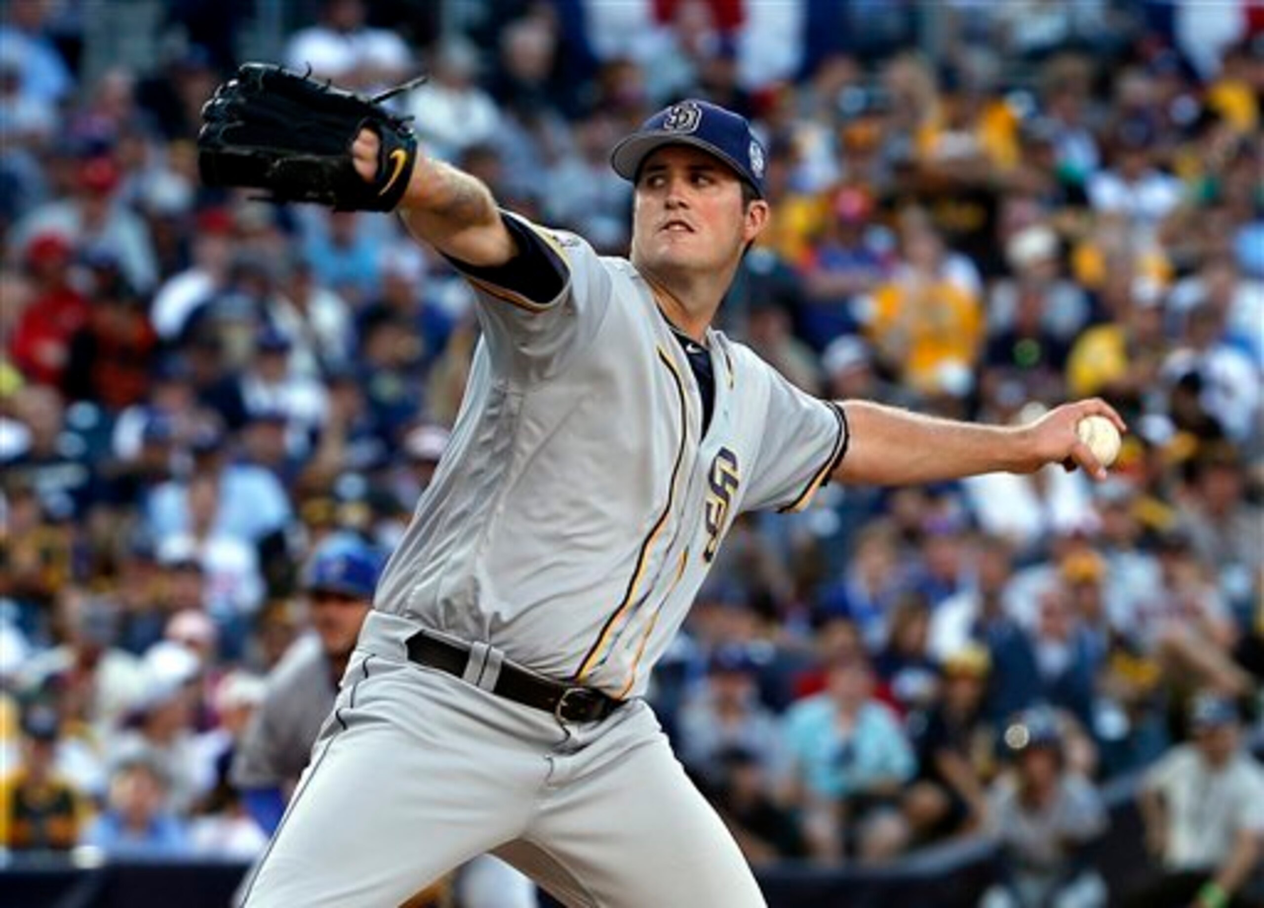 In 17 starts with the San Diego Padres this season, Drew Pomeranz had a 2.47 ERA.