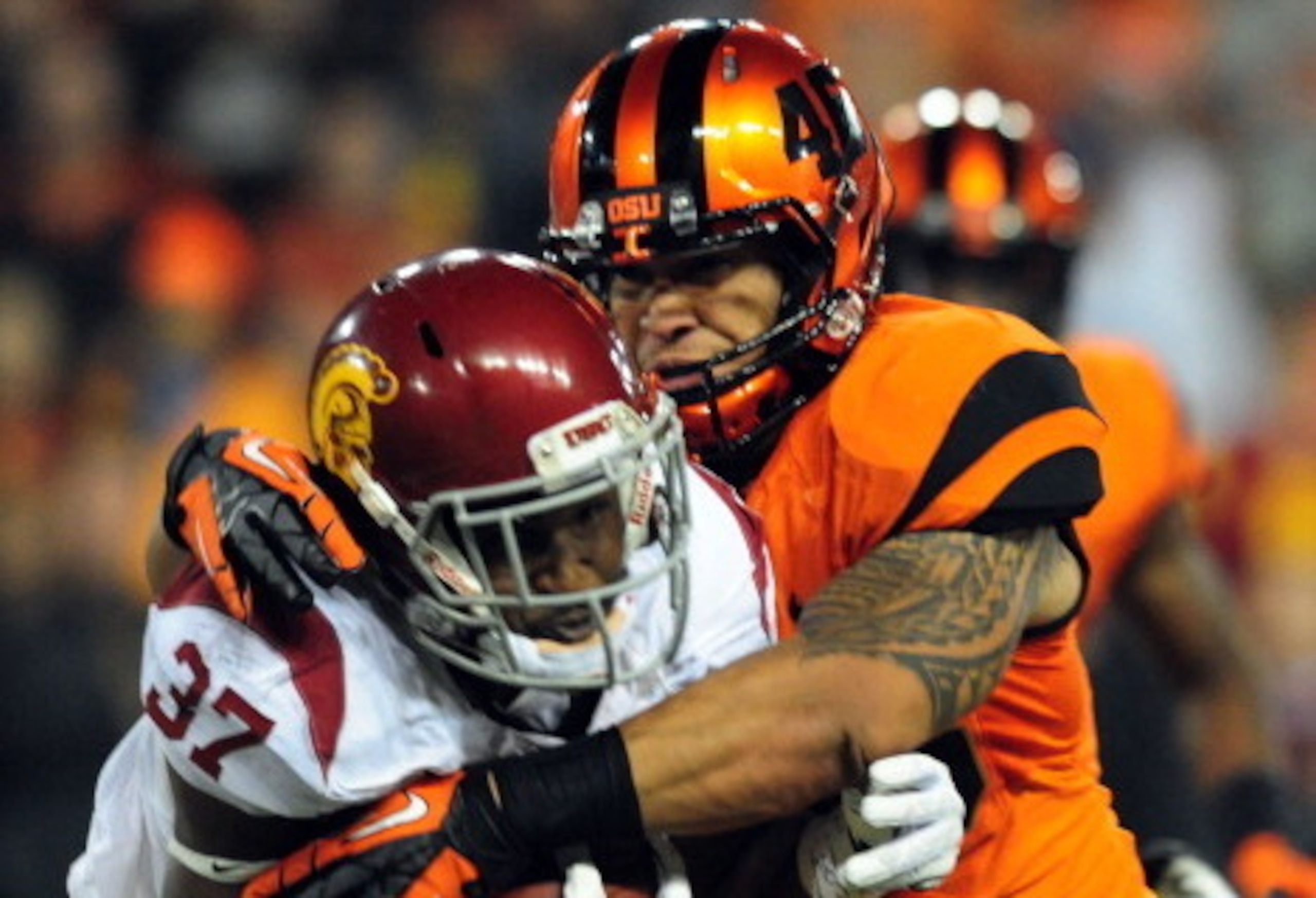Ole Miss LB Rommel Mageo while at Oregon State.