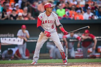 Yunel Escobar continues to hit well above .300 for the Los Angeles Angels.