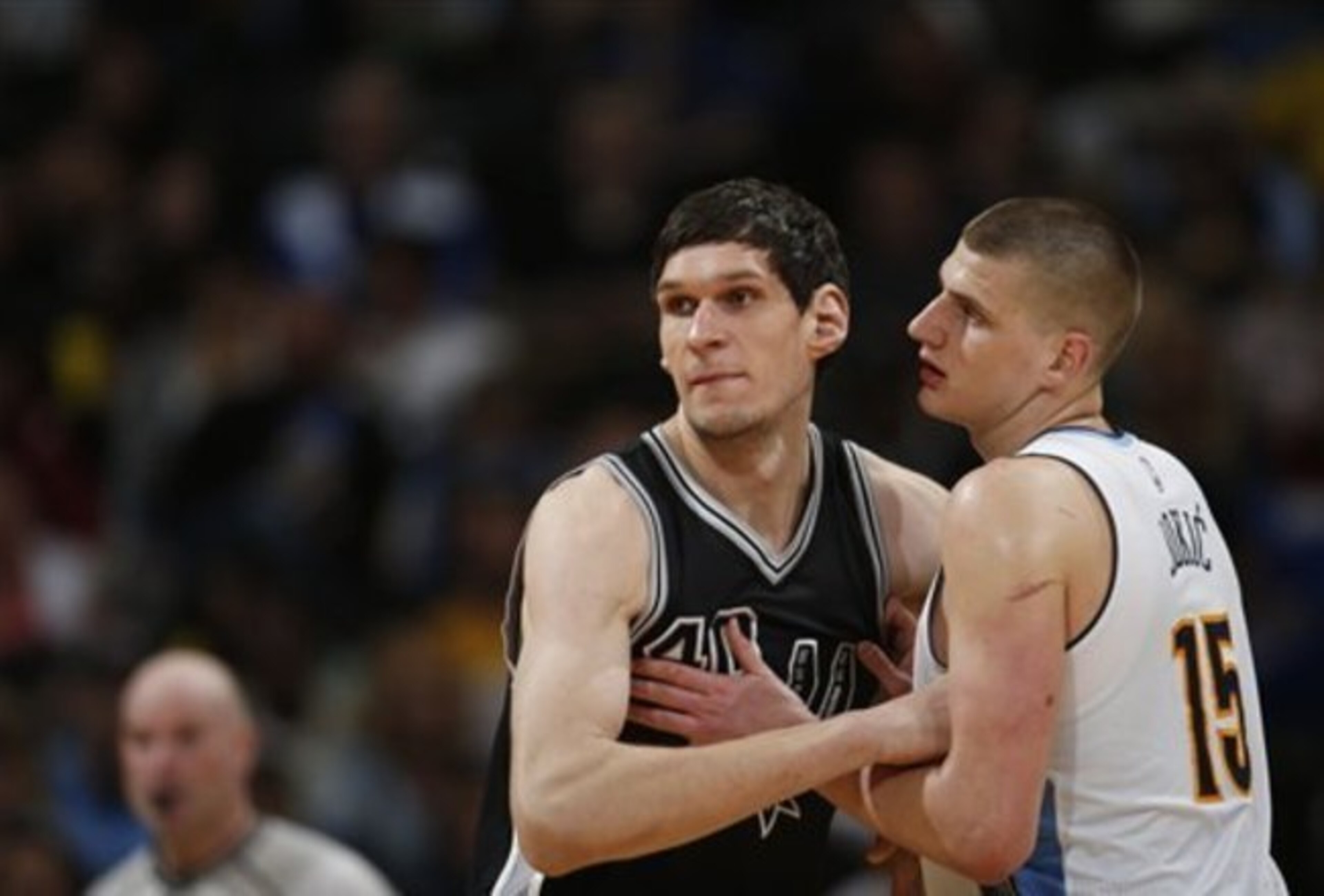 Serbians Boban Marjanovic (left) and Nikola Jokic Serbians Boban Marjanovic (left) and Nikola Jokic