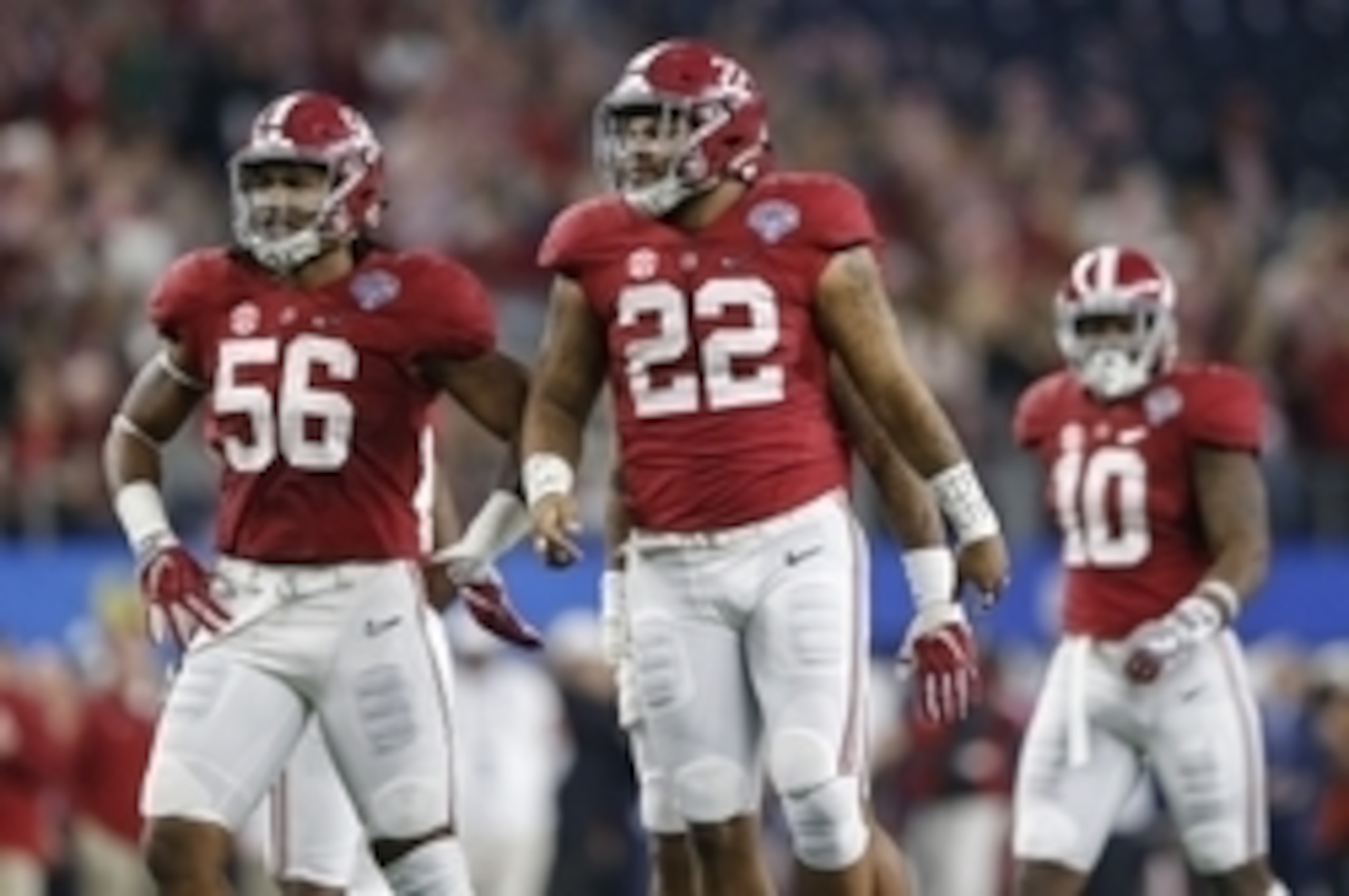 Alabama LBs Tim Williams, Ryan Anderson and Reuben Foster
