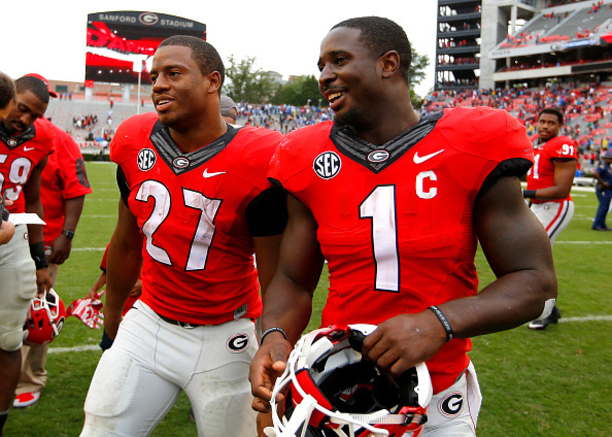Georgia RBs Nick Chubb and Sony Michel