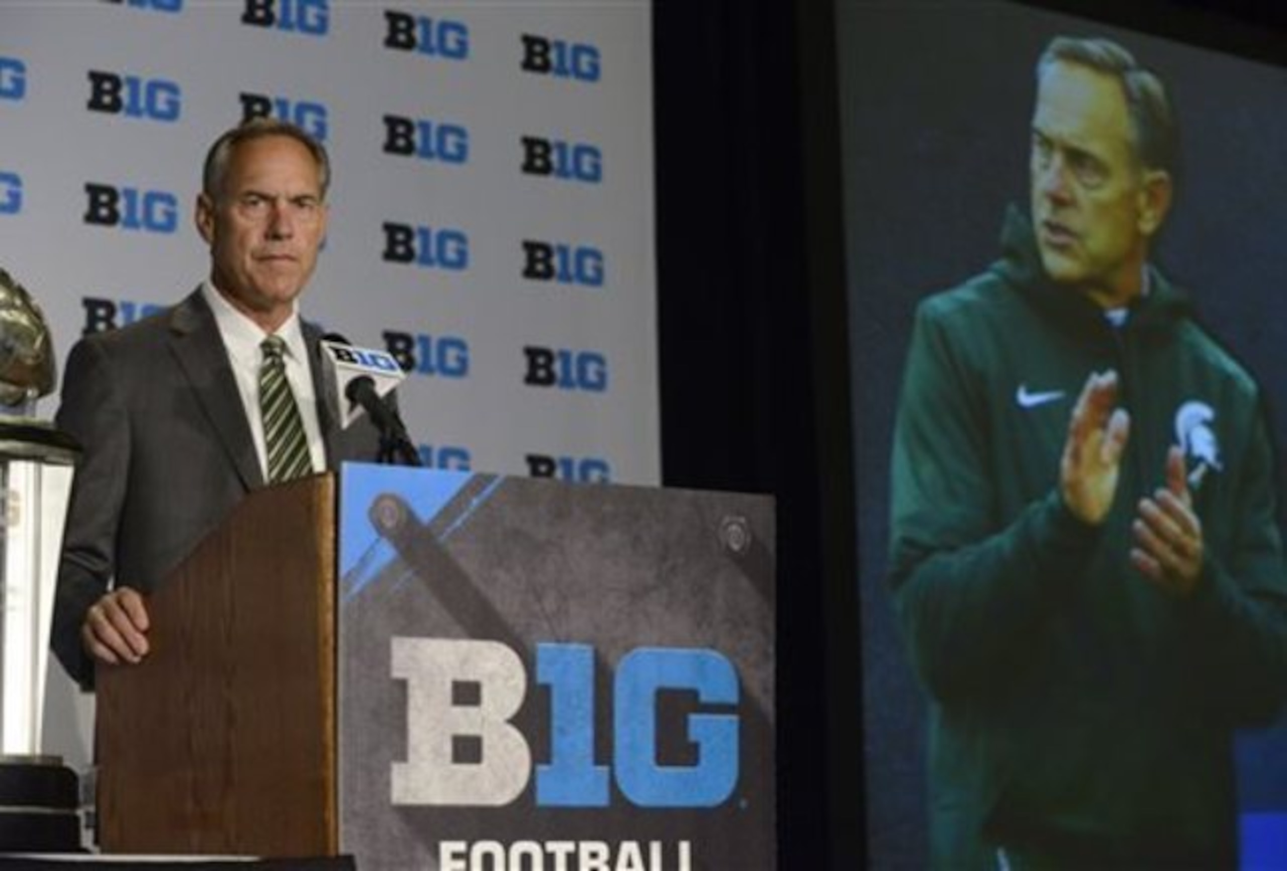 Michigan State coach Mark Dantonio