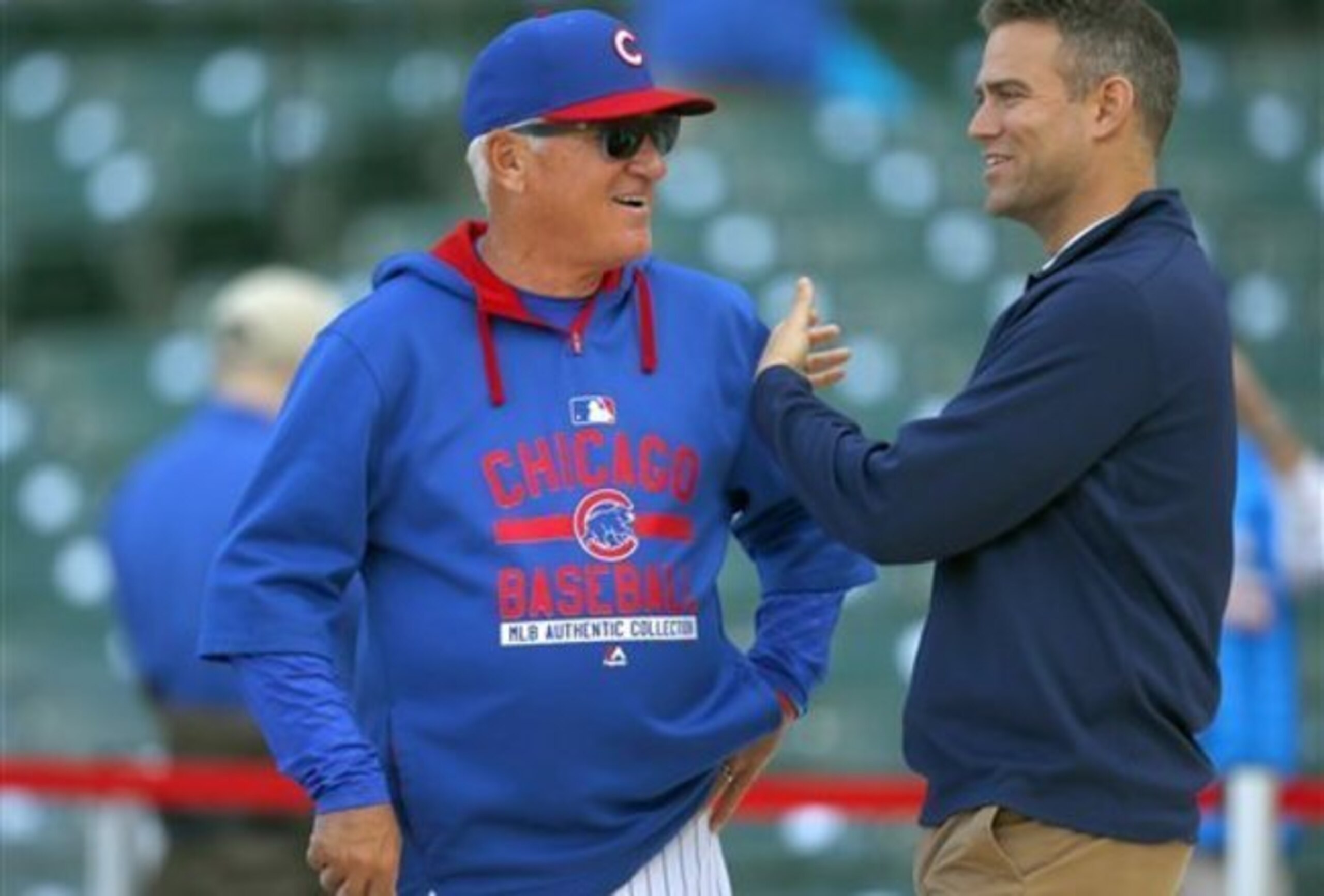 Theo Epstein has one more thing to get for Joe Maddon. Theo Epstein has one more thing to get for Joe Maddon.