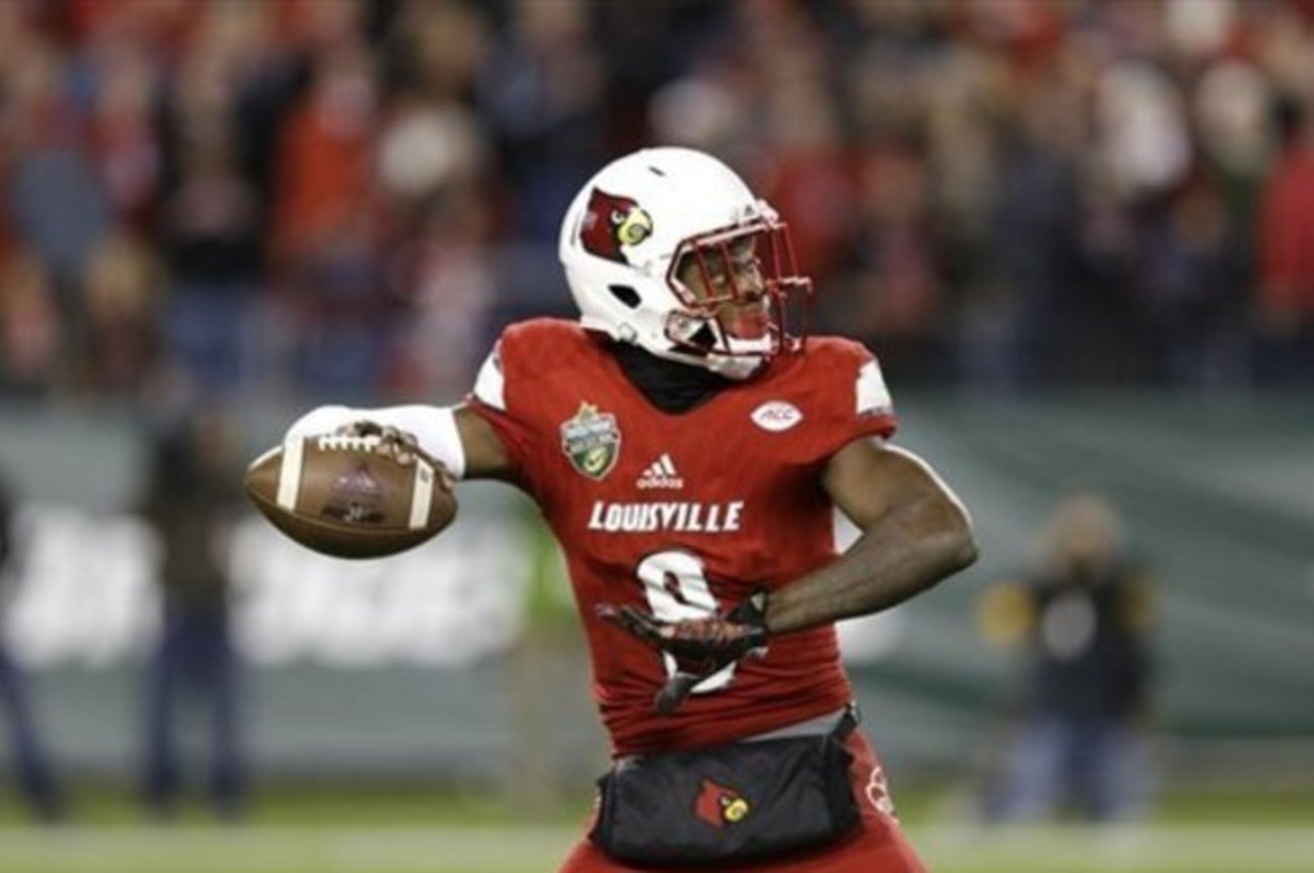 Protecting talented quarterback Lamar Jackson is the No. 1 job for Louisville's offensive line. Protecting talented quarterback Lamar Jackson is the No. 1 job for Louisville's offensive line.