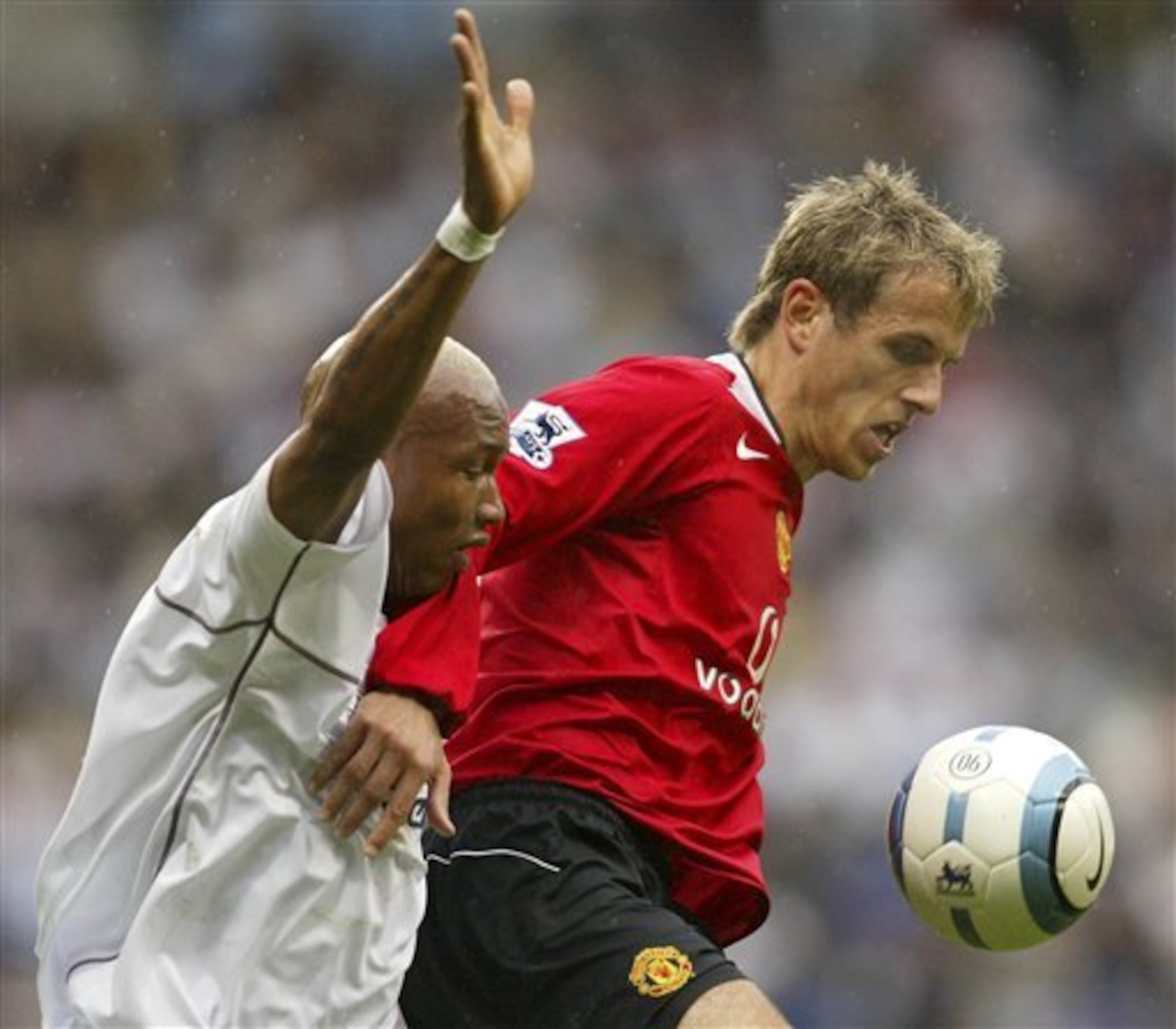 United missed Phil Neville's steel in midfield.