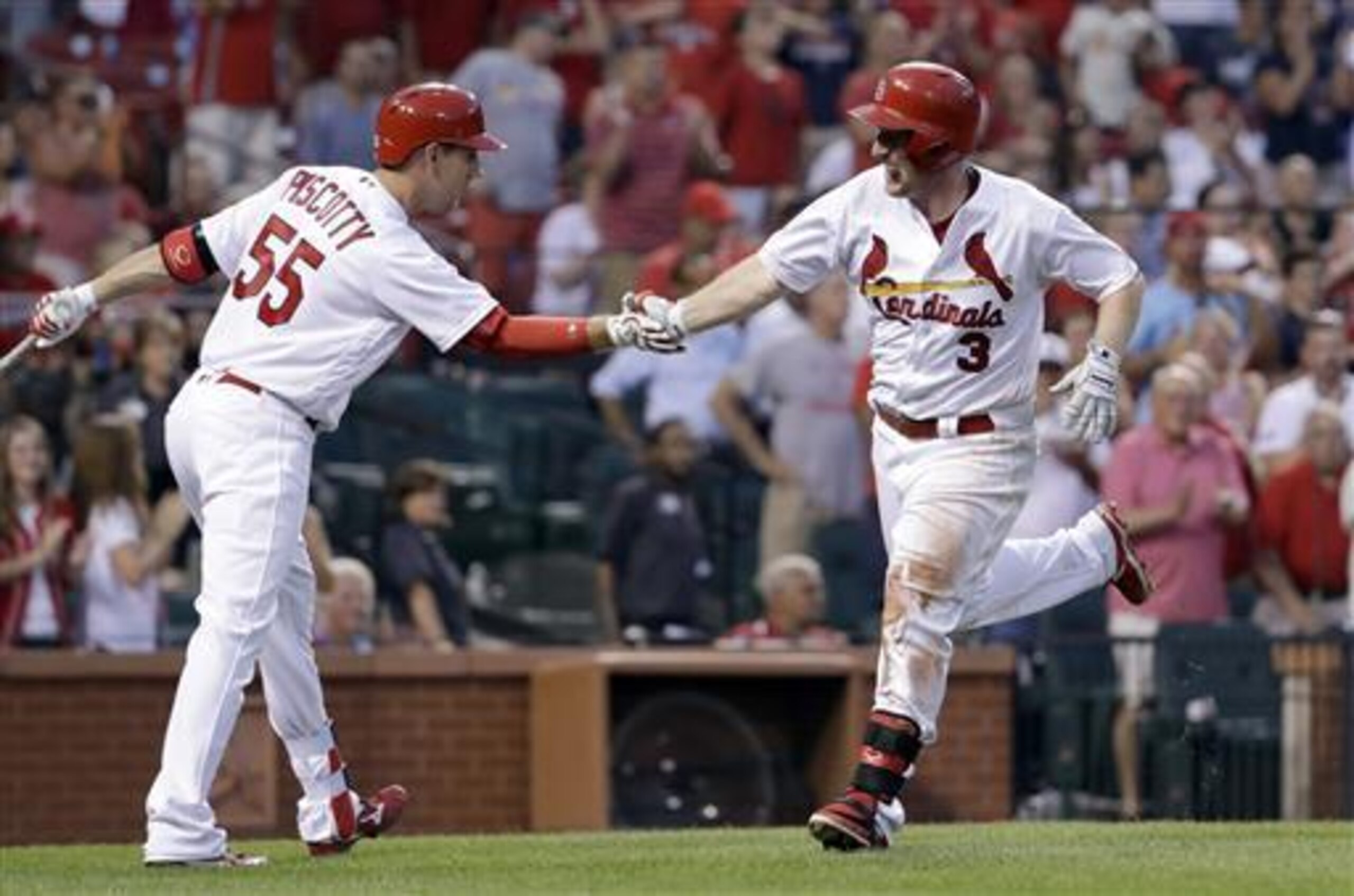 Jedd Gyorko hit three home runs during a doubleheader against the San Diego Padres.
