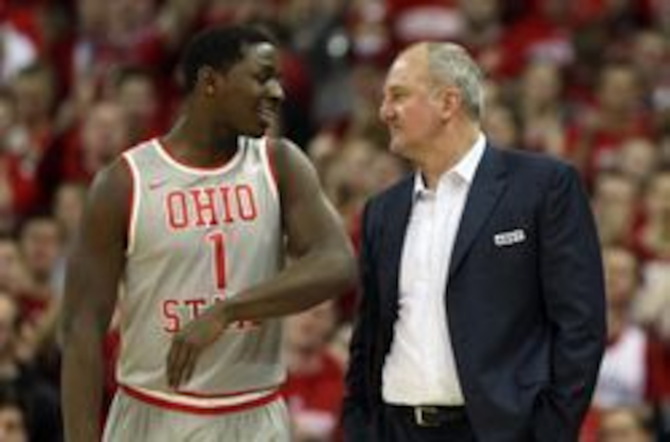 Jae'Sean Tate and Thad Matta Jae'Sean Tate and Thad Matta