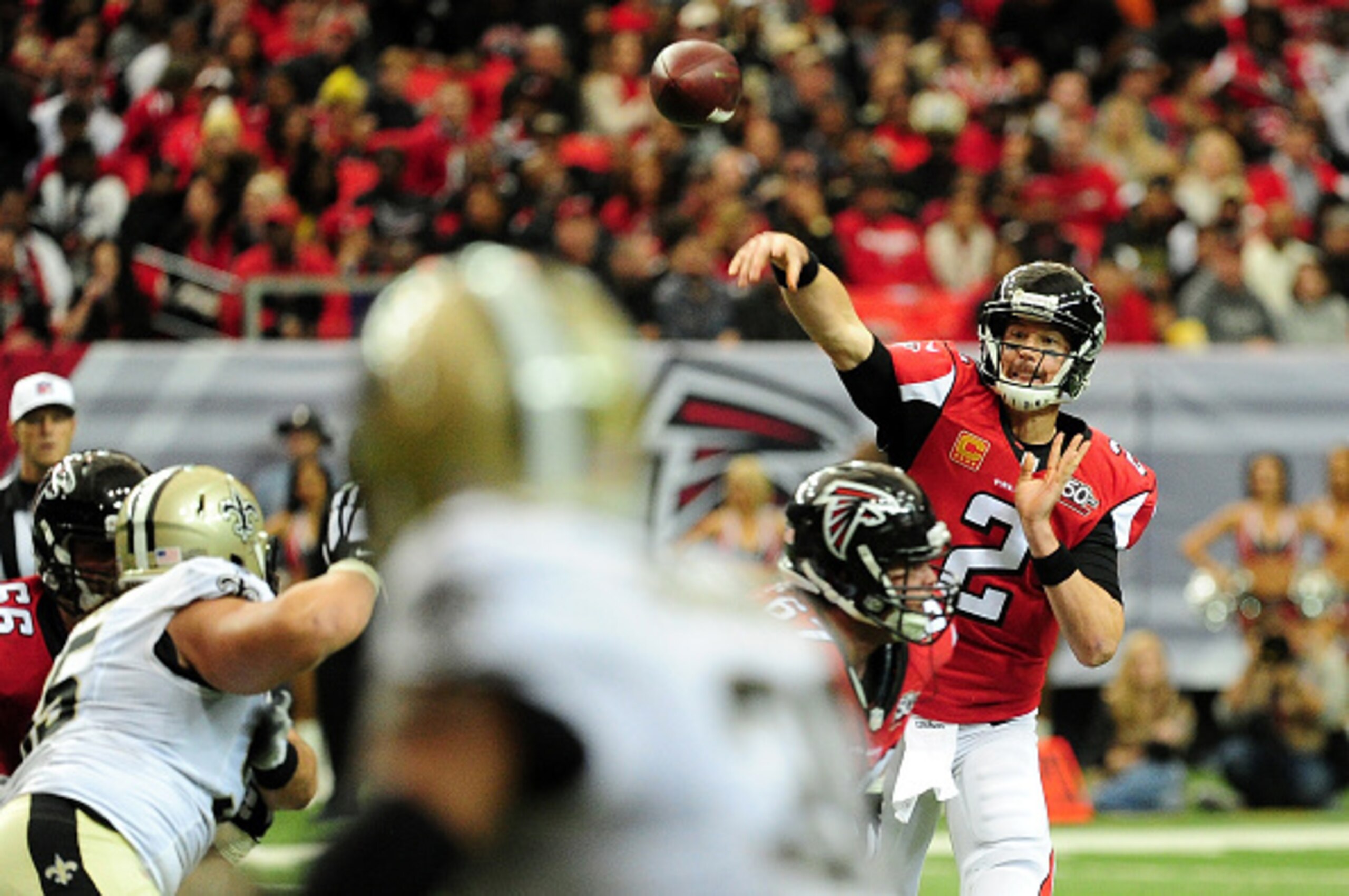 Quarterback Matt Ryan threw 16 interceptions last season.