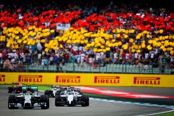 The 2014 German Grand Prix at Hockenheim.