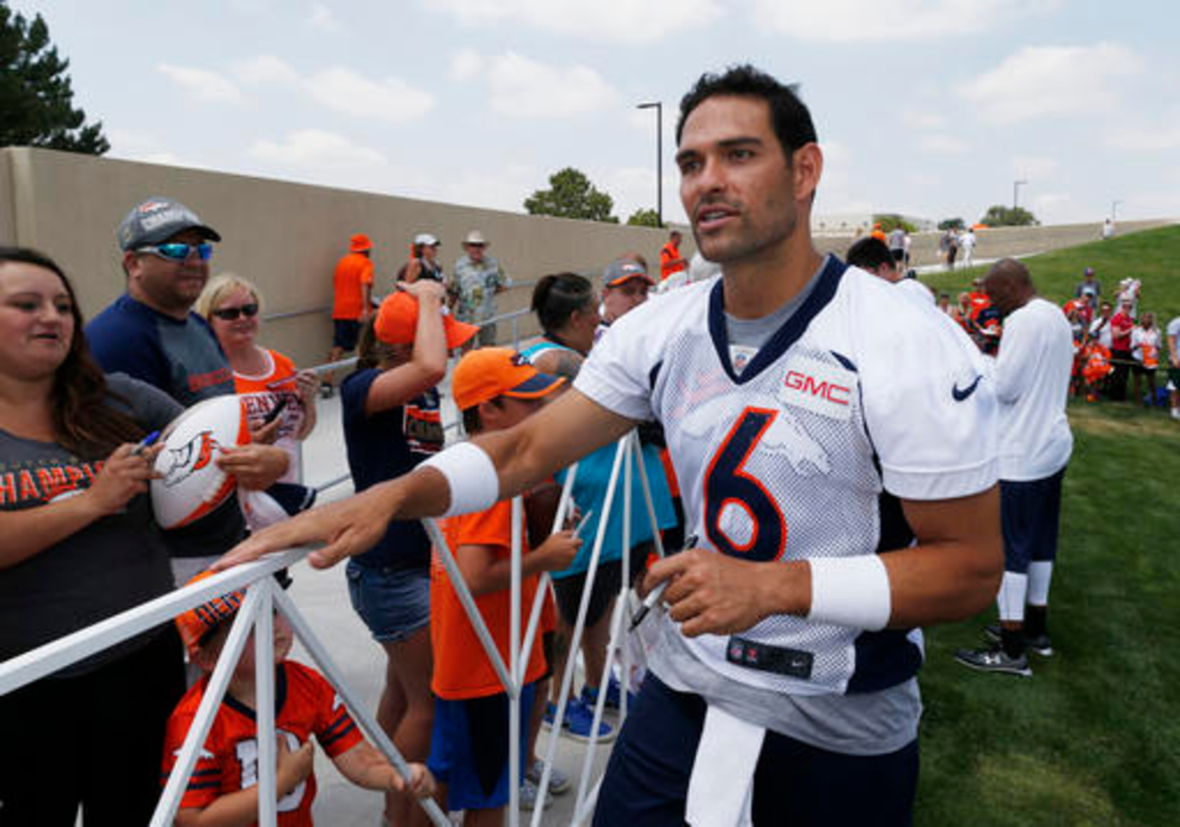 Mark Sanchez is trying to win the Broncos starting QB job.