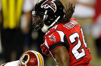 The Falcons want Devonta Freeman to handle the ball less but have done little to improve the depth behind him.
