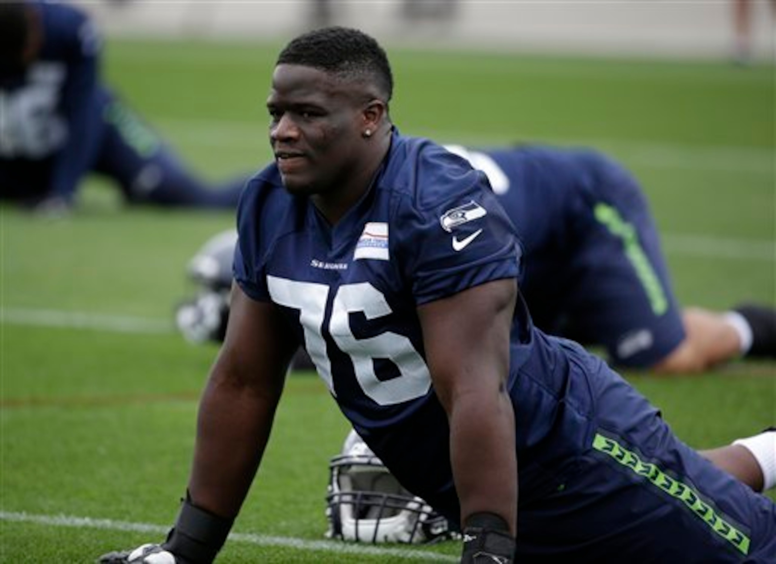 Rookie Germain Ifedi is expected to help anchor the interior of the Seattle line as a rookie.