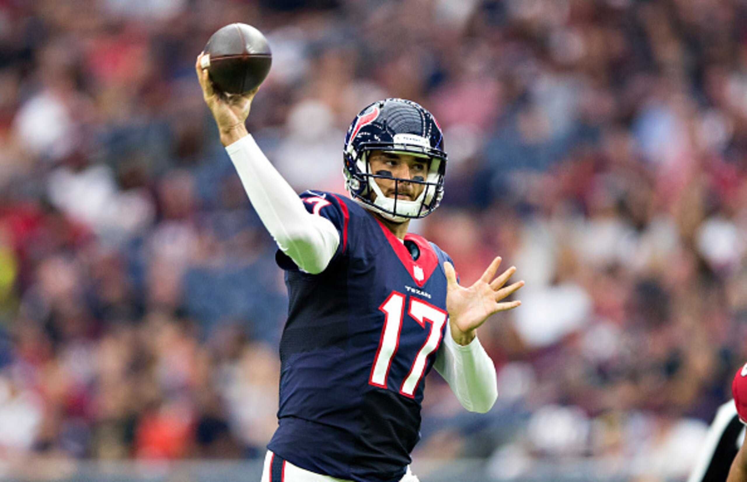 Texans quarterback Brock Osweiler is beginning to show improvement.