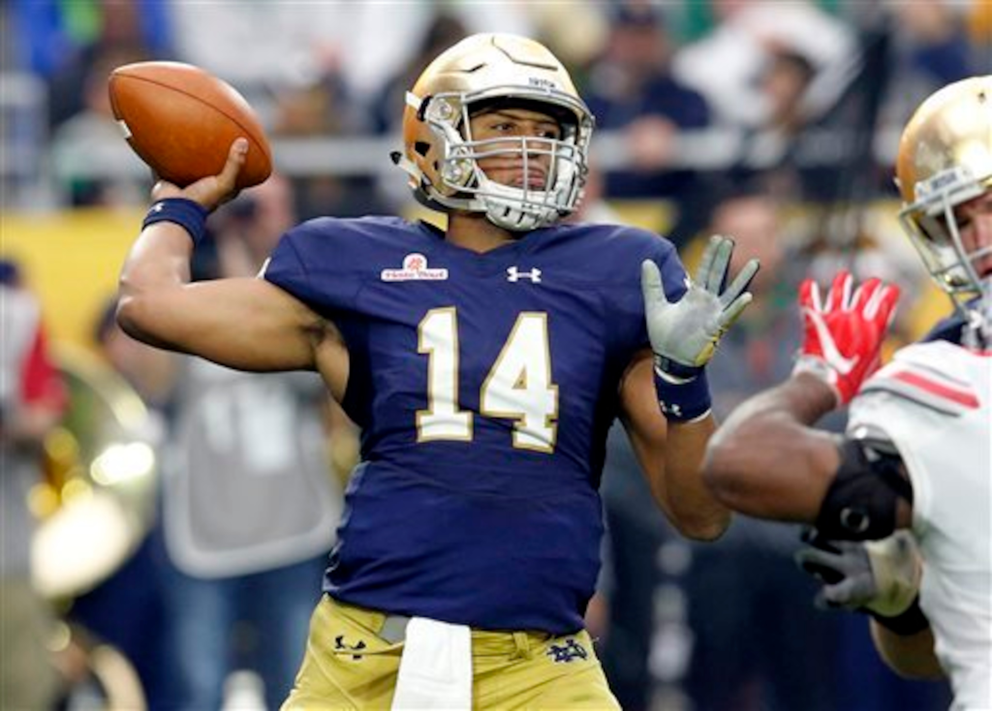 DeShone Kizer made waves as Notre Dame's starting quarterback in 2015.