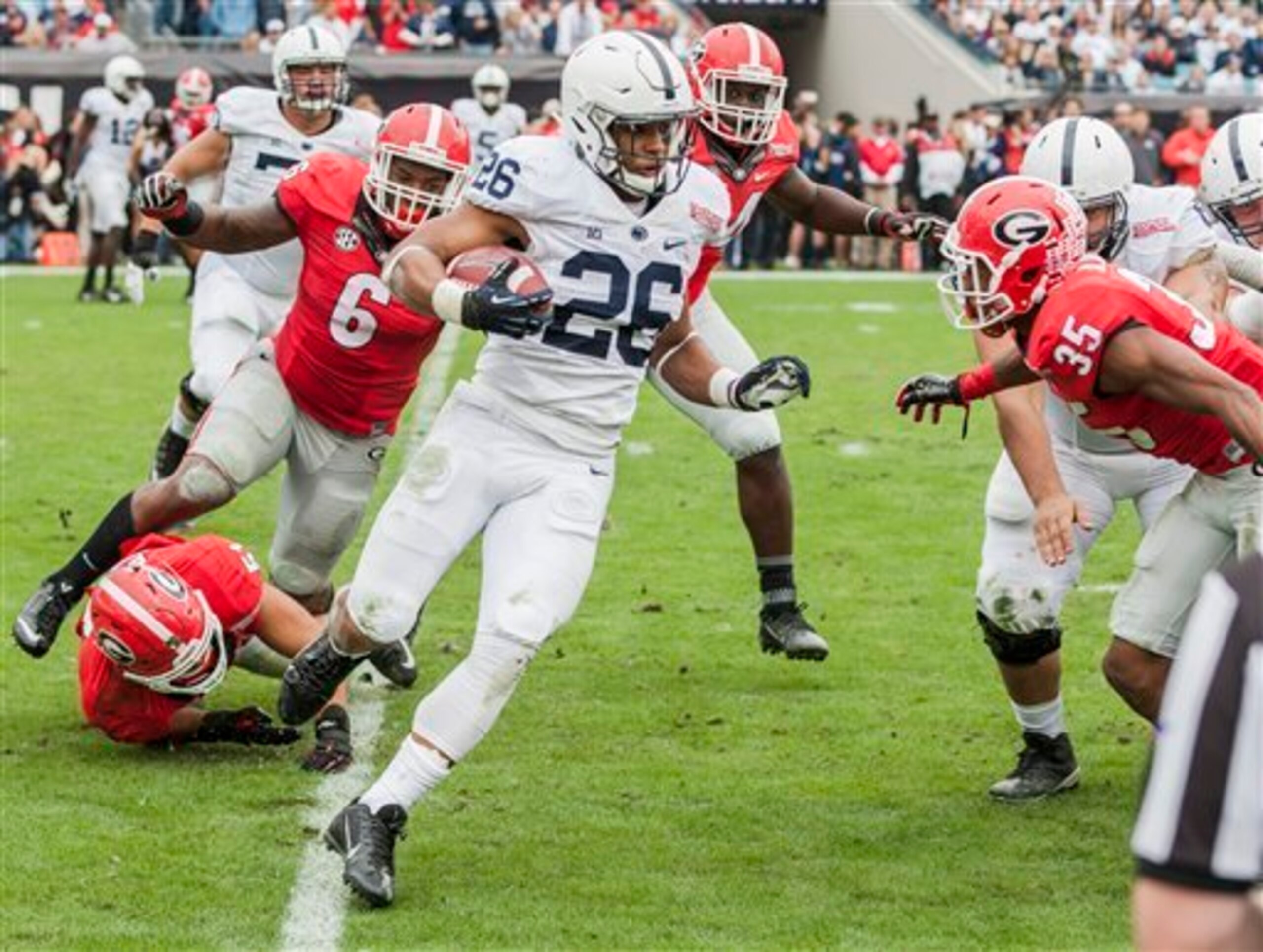 Saquon Barkley is a talented, explosive runner for Penn State's offense.
