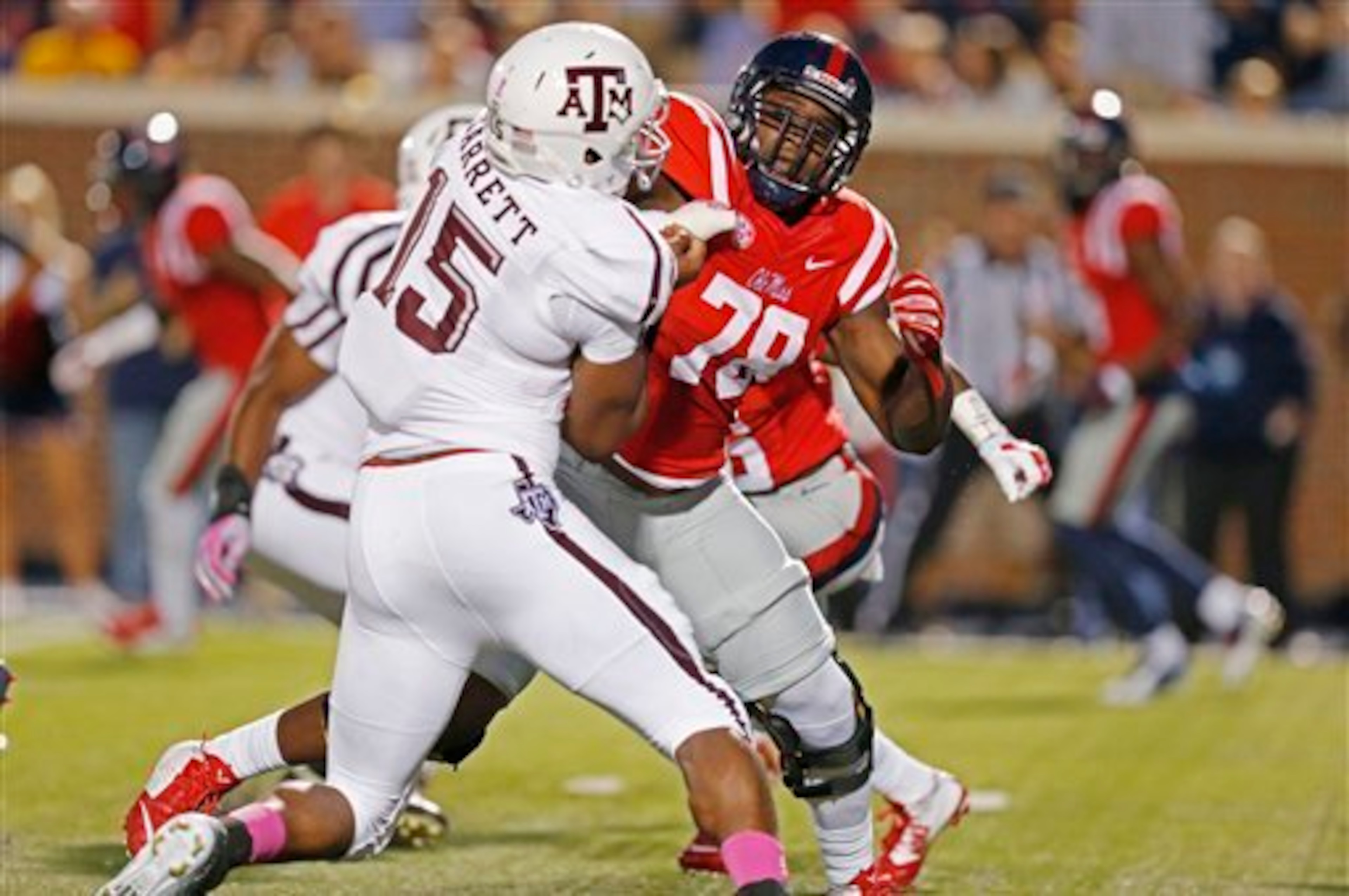 Myles Garrett is a special pass-rushing force for Texas A&M's defense.