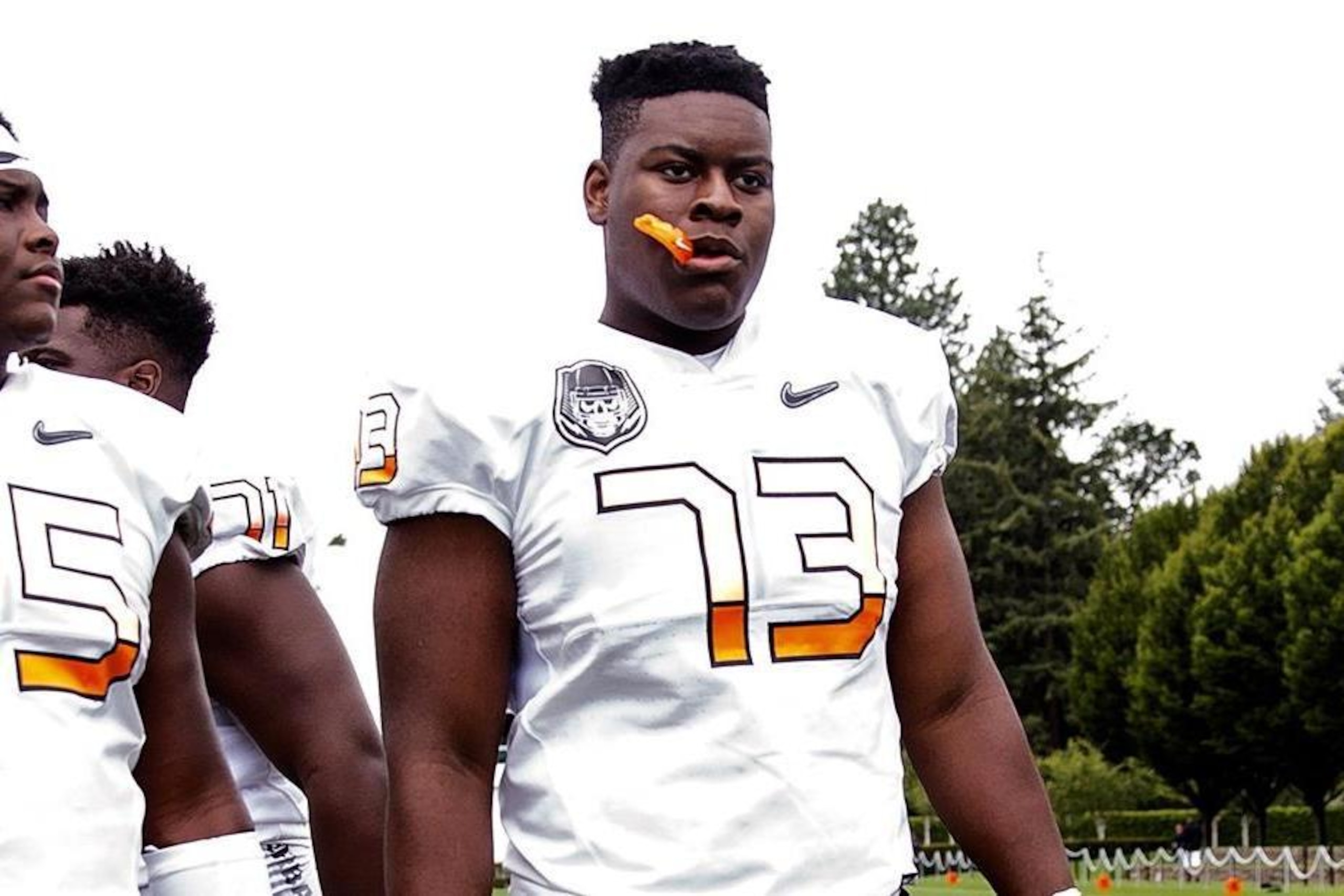 Left tackle prospect Trey Smith has franchise ability.