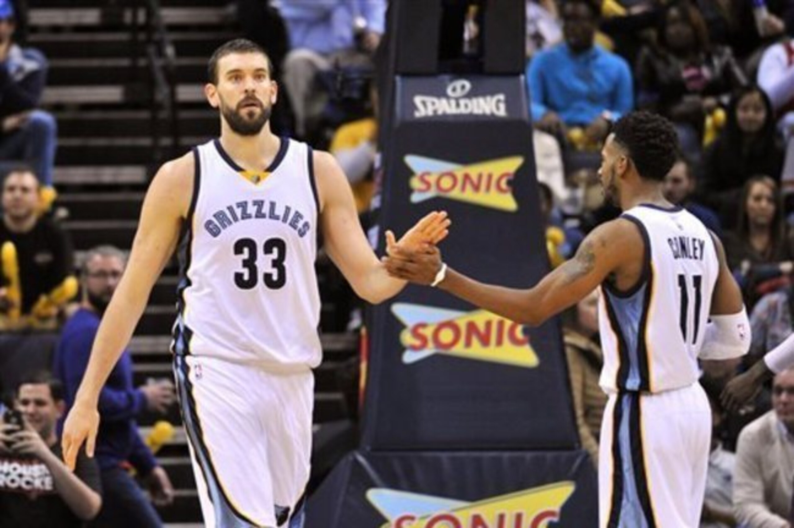 Marc Gasol (left) and Mike Conley
