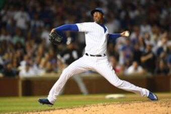 Aroldis Chapman is the key piece of an overhauled Cubs bullpen.
