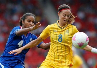 Schelin playing in London 2012.