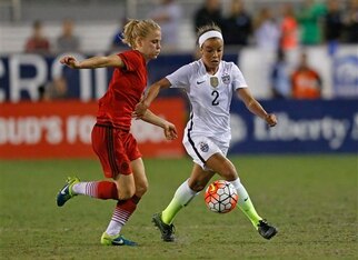 Mallory Pugh for the USA.