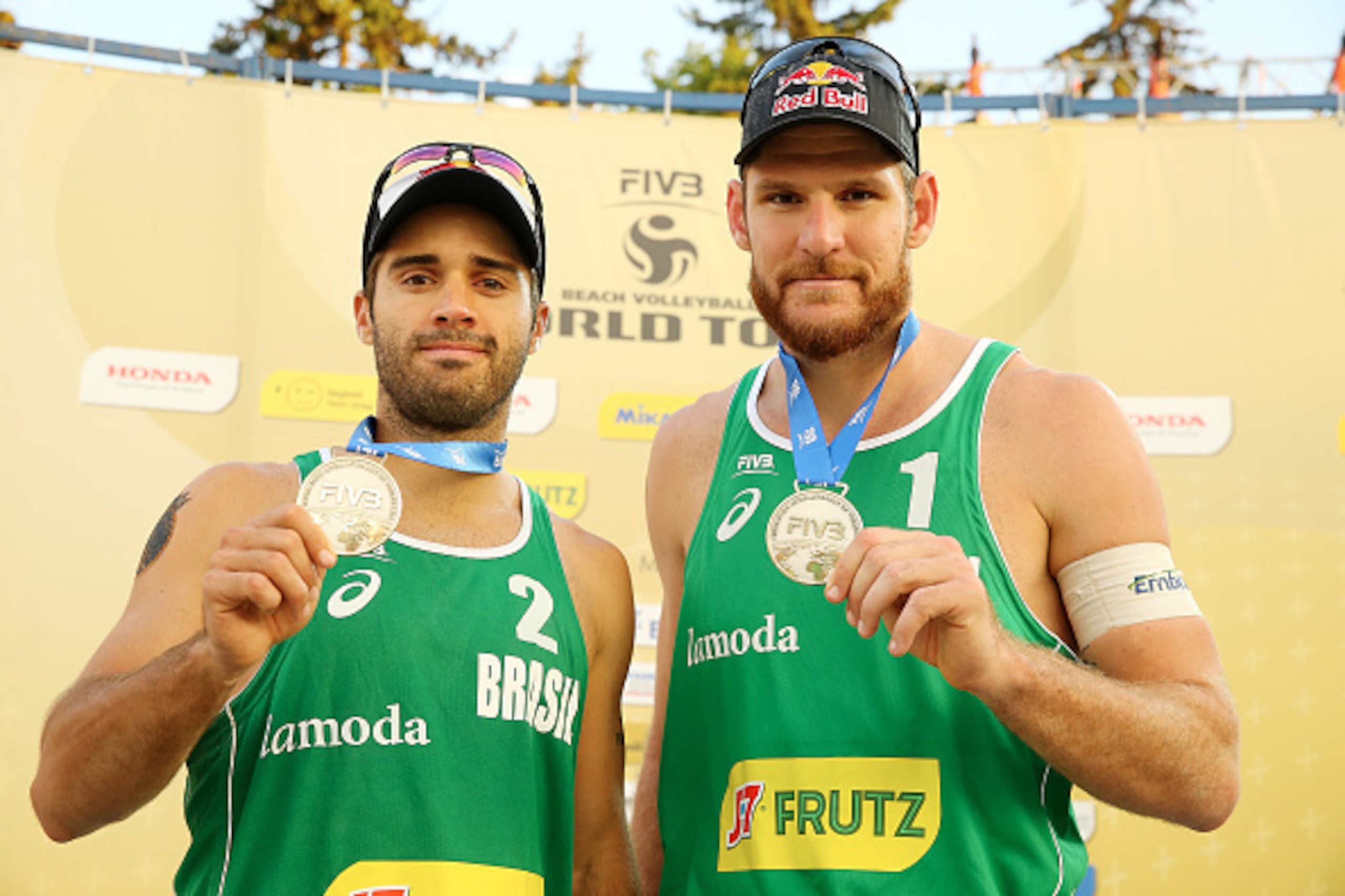 Alison (left) and Bruno are expected to win gold in Rio.