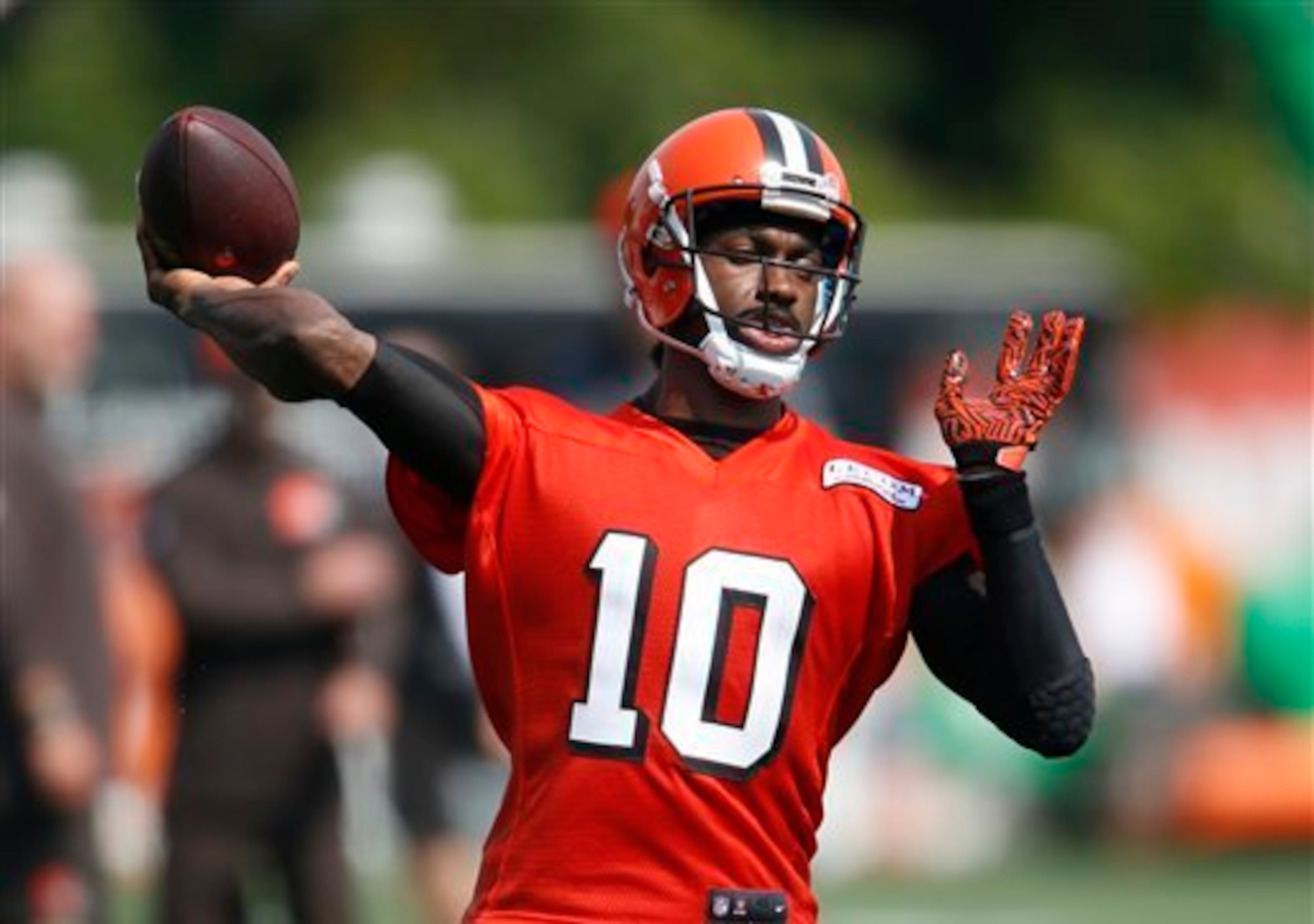 Robert Griffin III has one year to impress those running the Cleveland Browns. Robert Griffin III has one year to impress those running the Cleveland Browns.