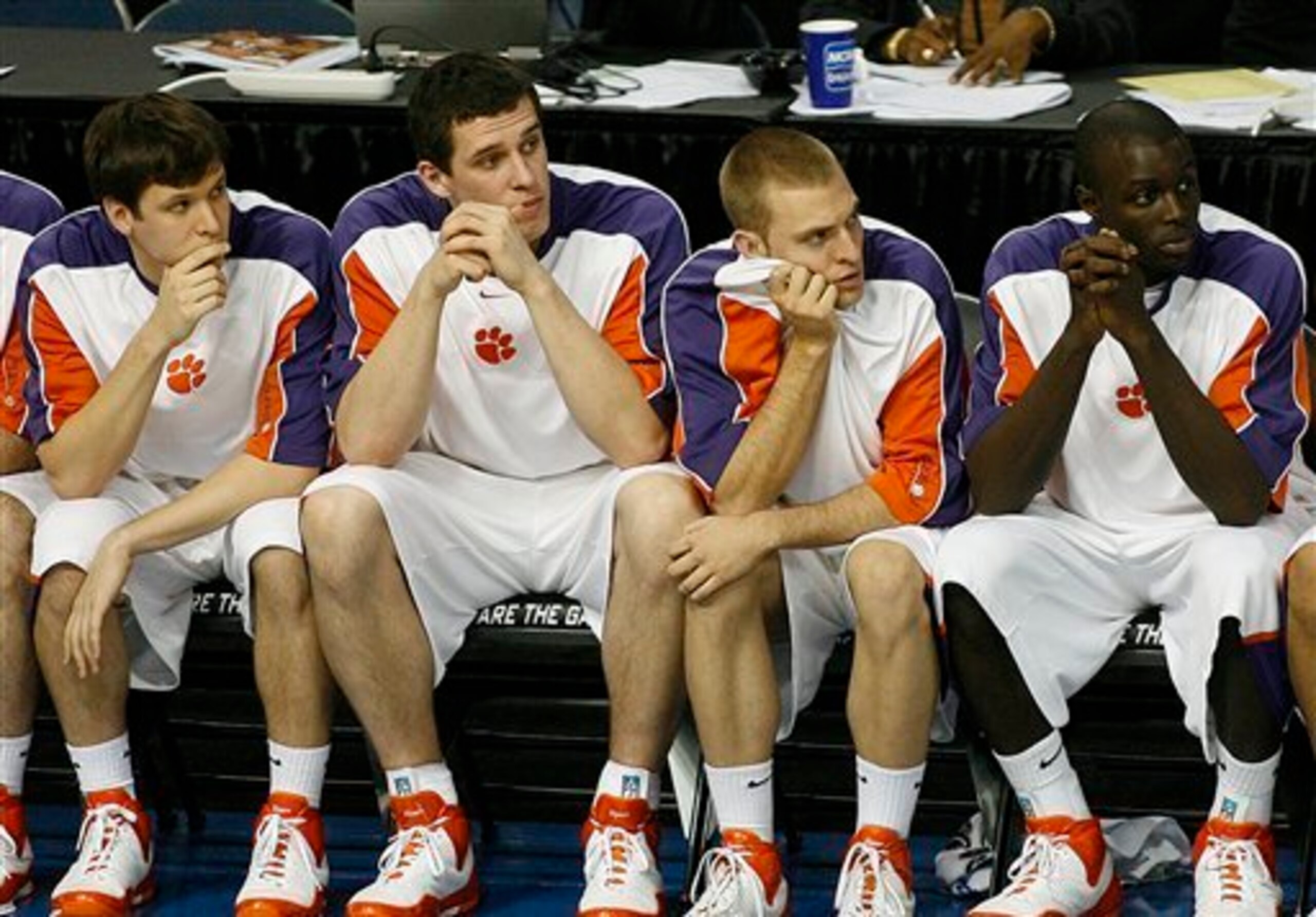 Clemson's bench got used to watching first-round upsets.