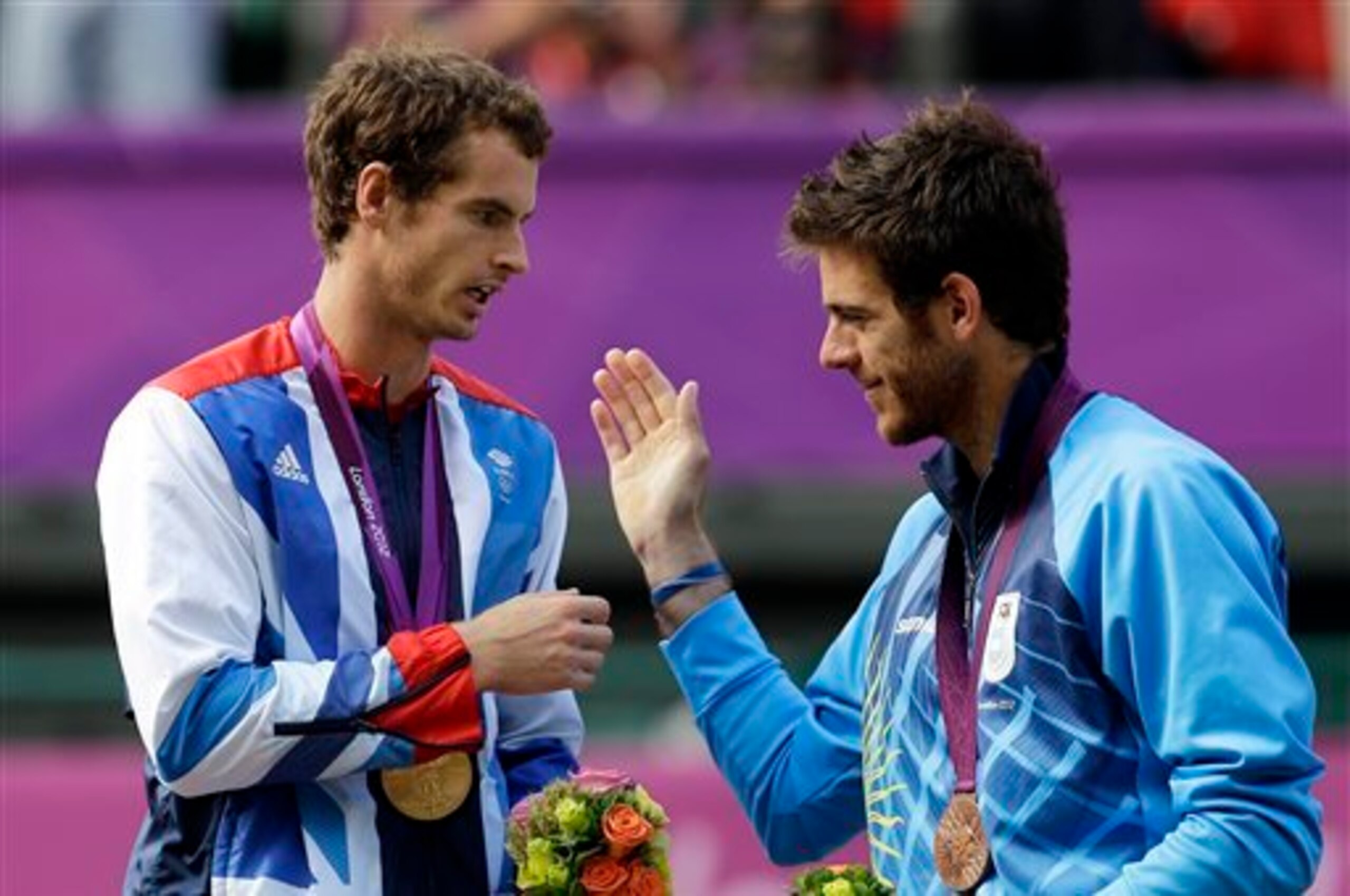 Andy Murray and Juan Martin del Potro are returning medalists from the 2012 Olympics.