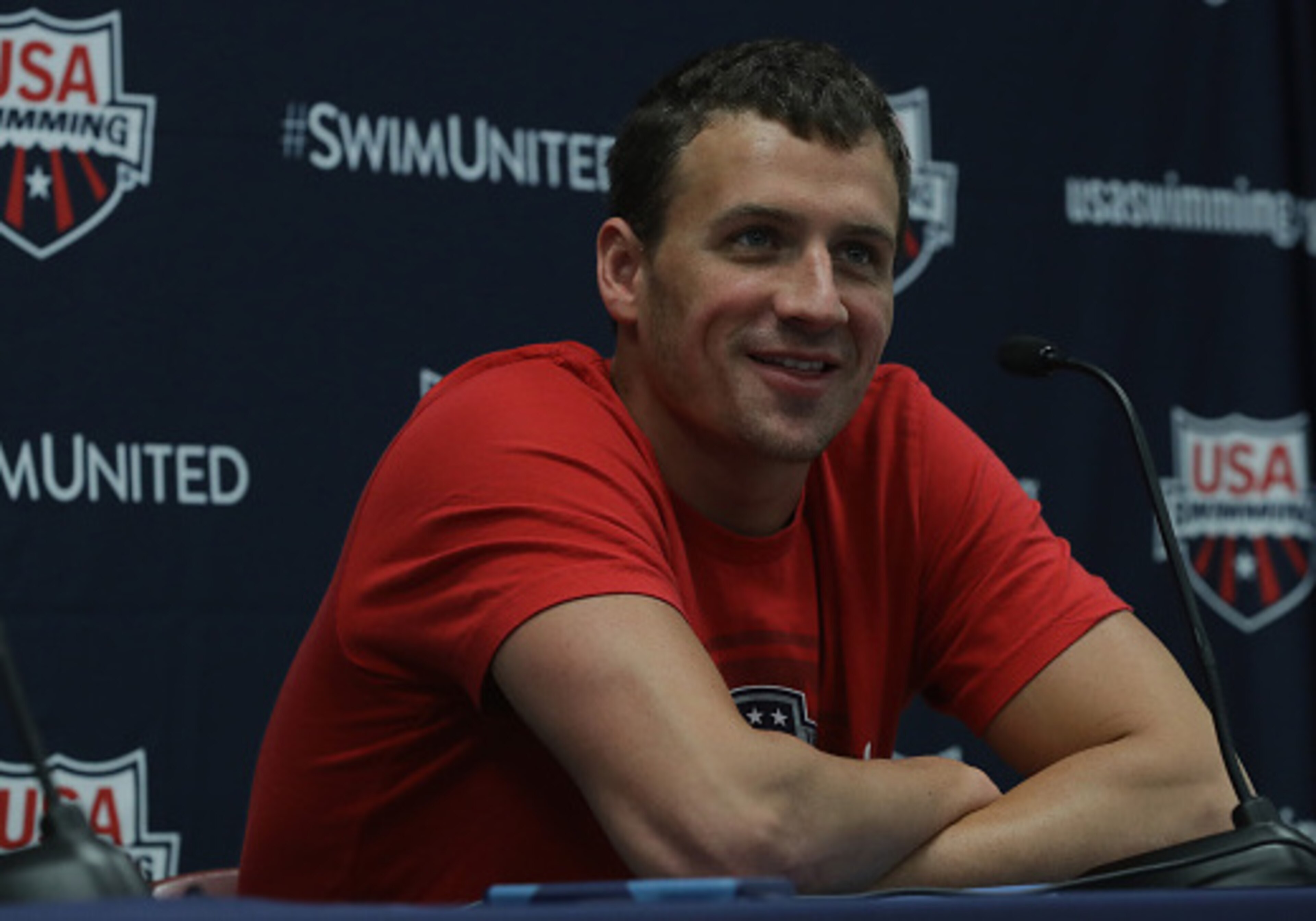 Ryan Lochte is taking it easy this time around. Just a medley and a relay.