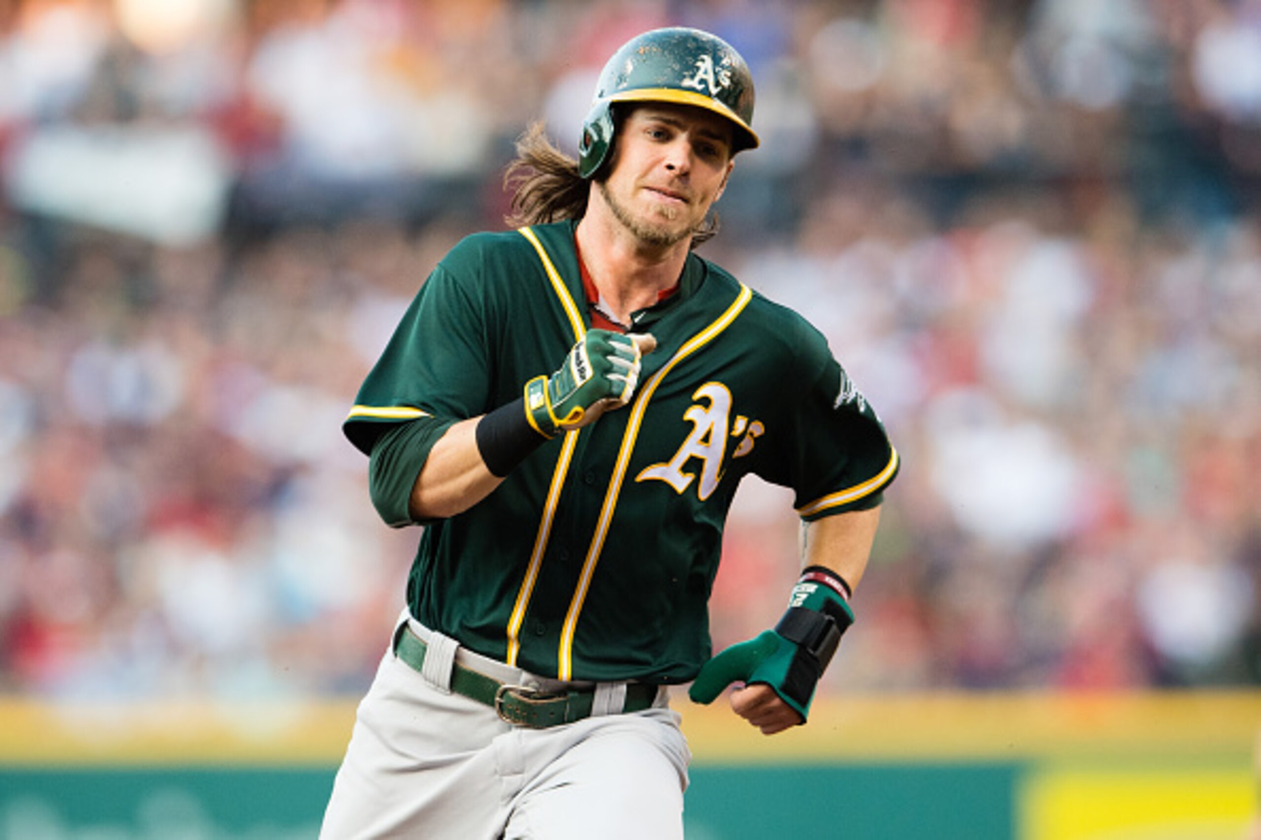 The Los Angeles Dodgers added outfielder Josh Reddick, along with left-hander Rich Hill, in a swap with the Oakland A's. The Los Angeles Dodgers added outfielder Josh Reddick, along with left-hander Rich Hill, in a swap with the Oakland A's.