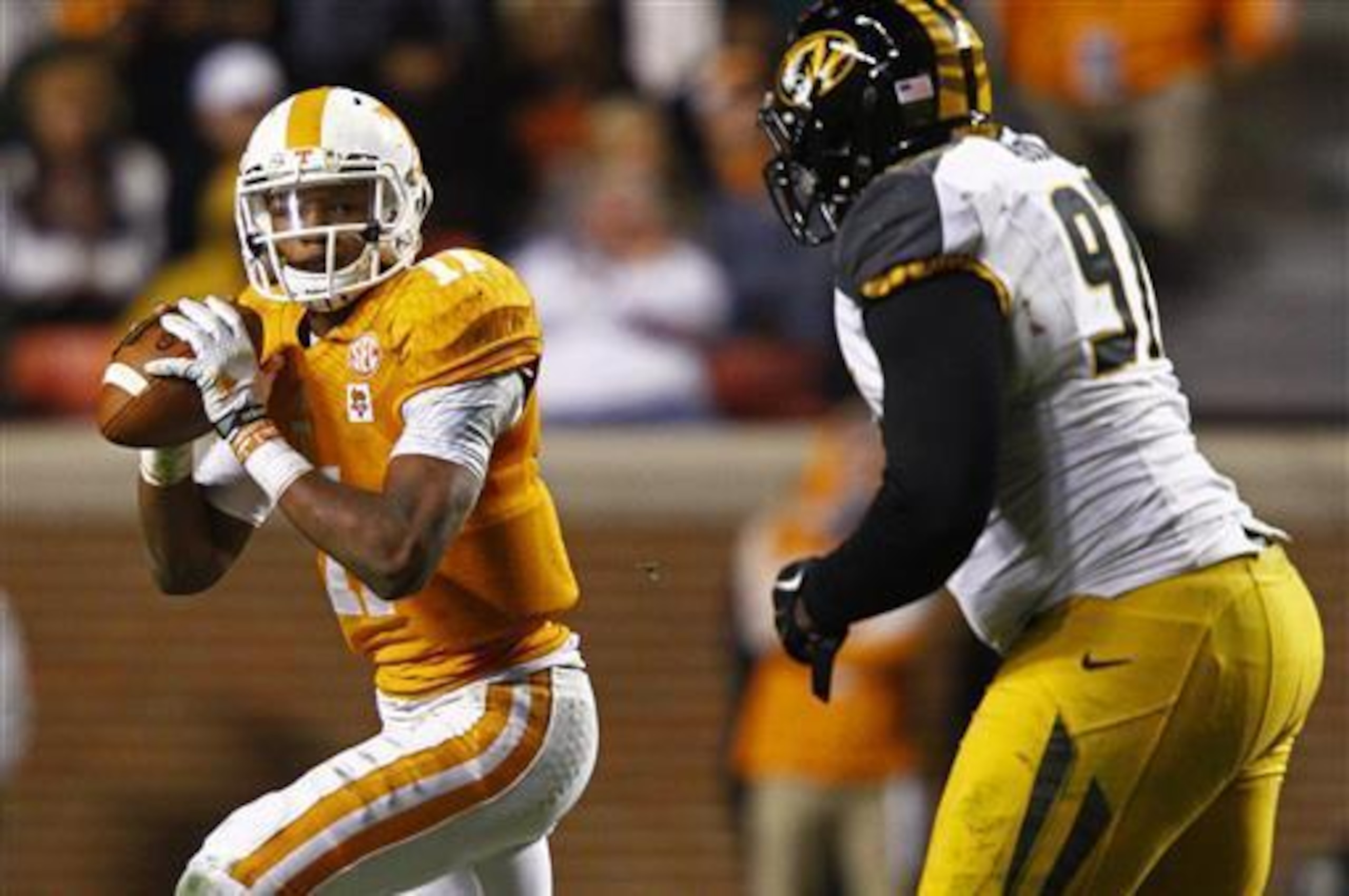 Joshua Dobbs is a steady leader for Tennessee's offense. Joshua Dobbs is a steady leader for Tennessee's offense.