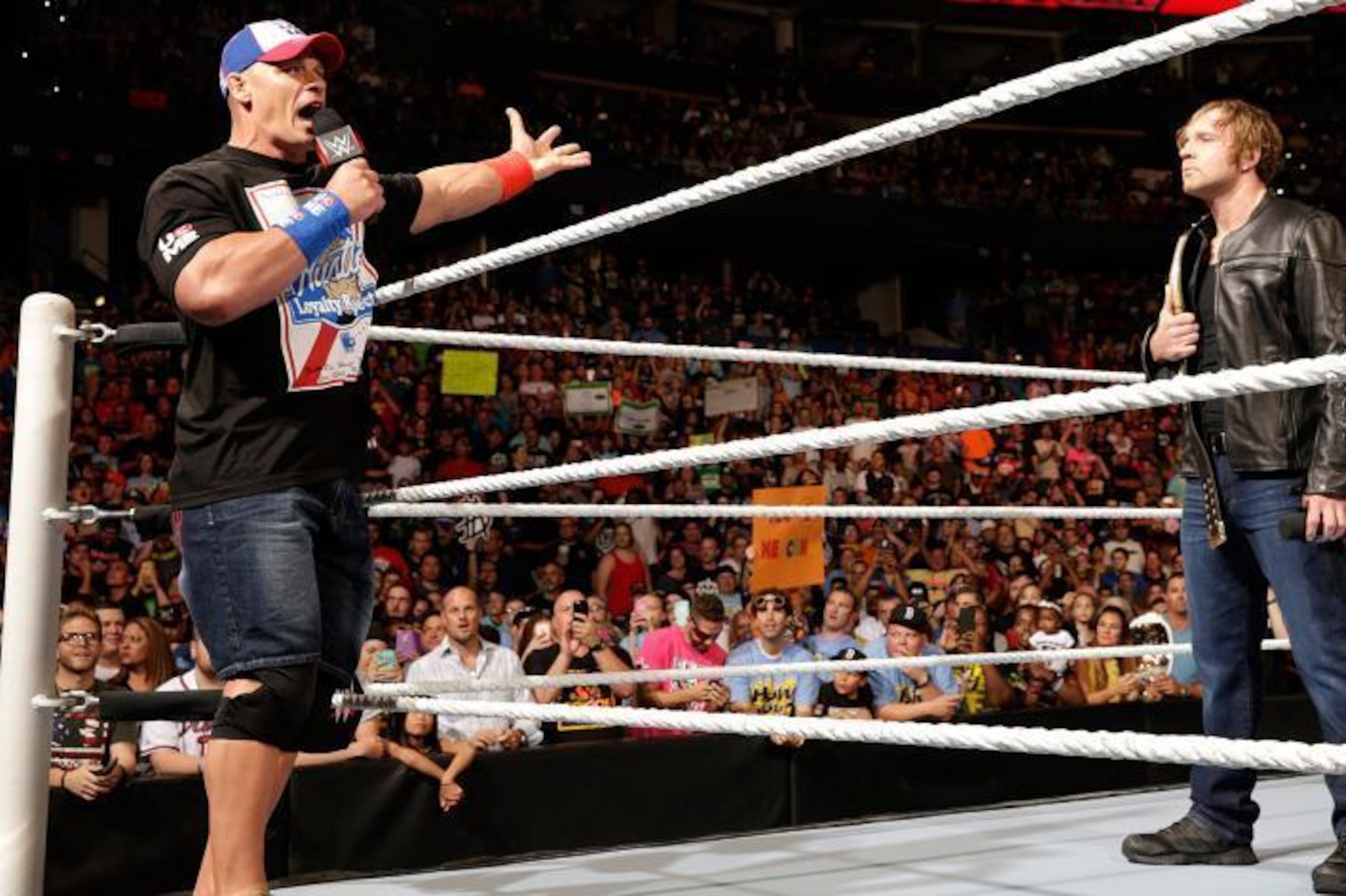 It is inevitable that John Cena and Dean Ambrose will cross paths on SmackDown Live.