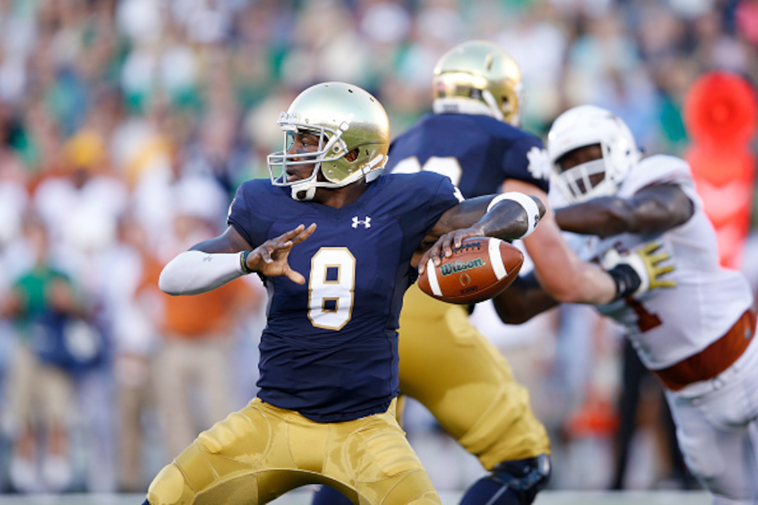 Malik Zaire is fighting to get his job back as Notre Dame quarterback.