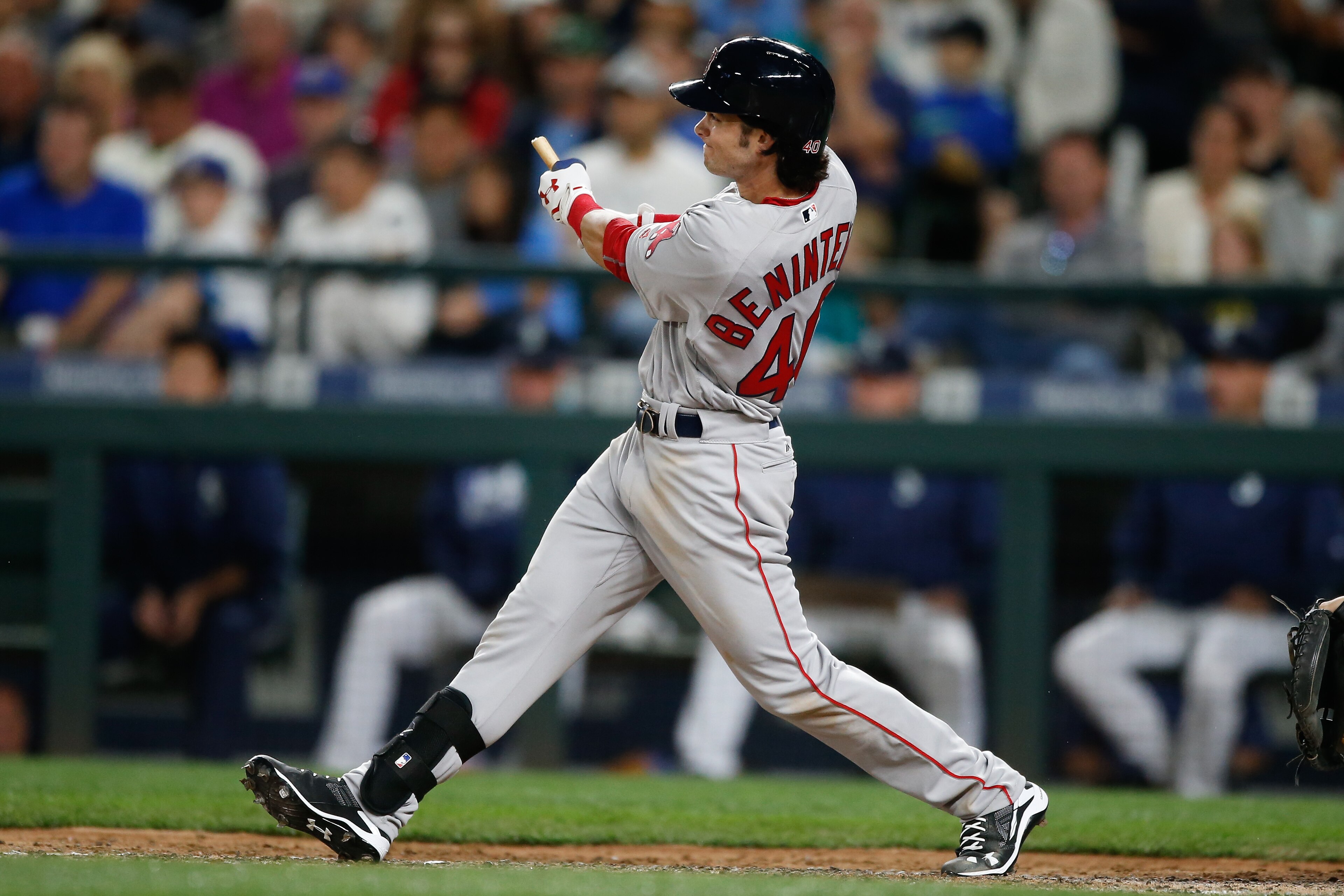 Andrew Benintendi made his MLB debut last Tuesday. Andrew Benintendi made his MLB debut last Tuesday.