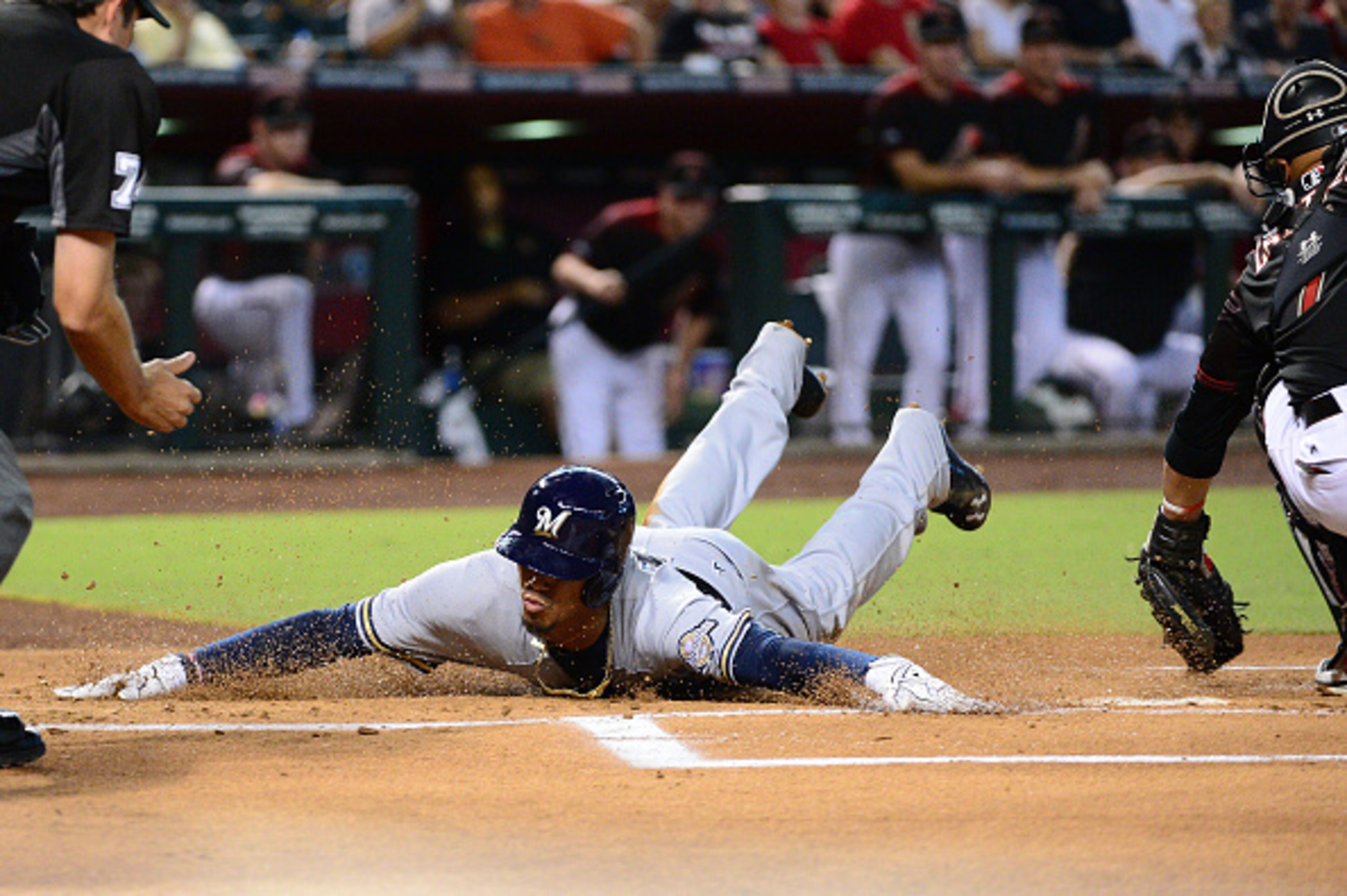 Orlando Arcia scored four runs while batting No. 2 on Saturday. Orlando Arcia scored four runs while batting No. 2 on Saturday.