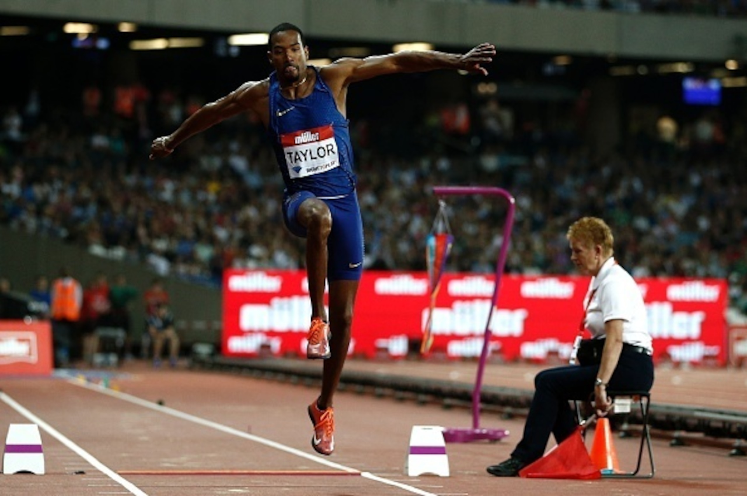 Team USA's Christian Taylor, Triple Jump