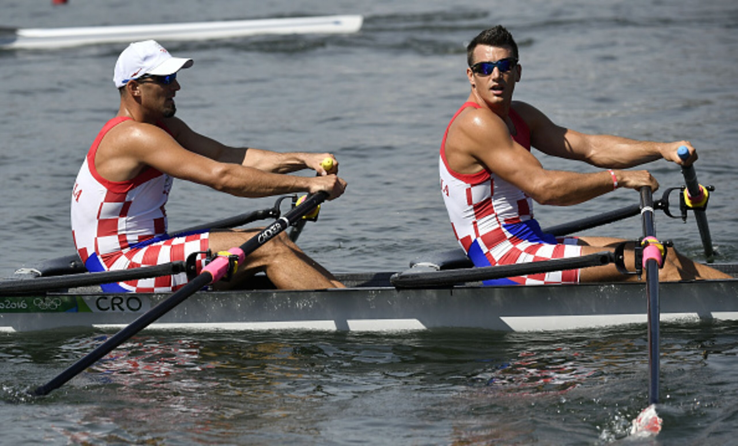 The uniform is a bit of a giveaway. The Sinkovic brothers are Croatian.