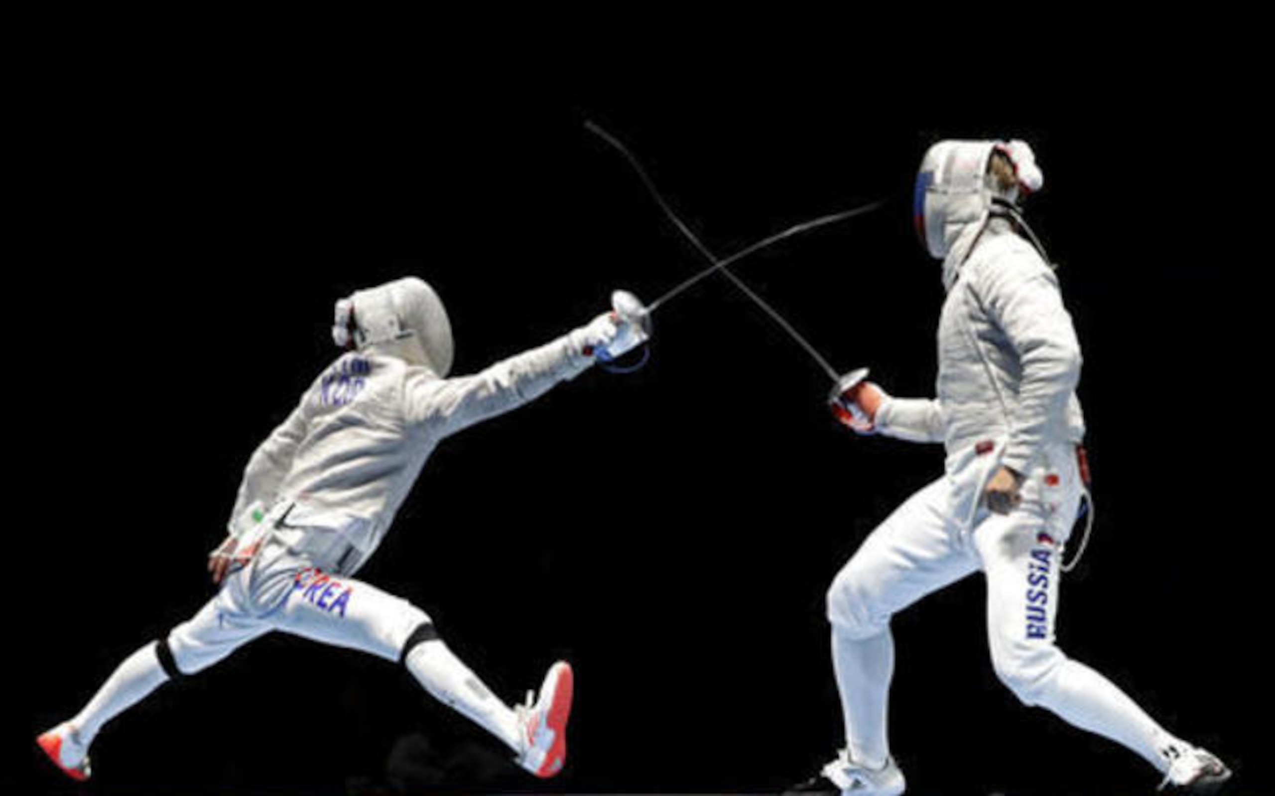 Fencers compete in Rio.