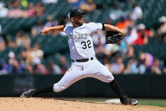 Tyler Chatwood has a 1.30 ERA away from Coors Field this season.