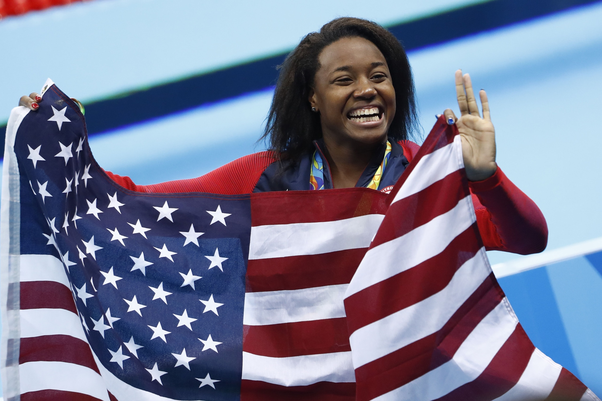 U.S. swimmer Simone Manuel