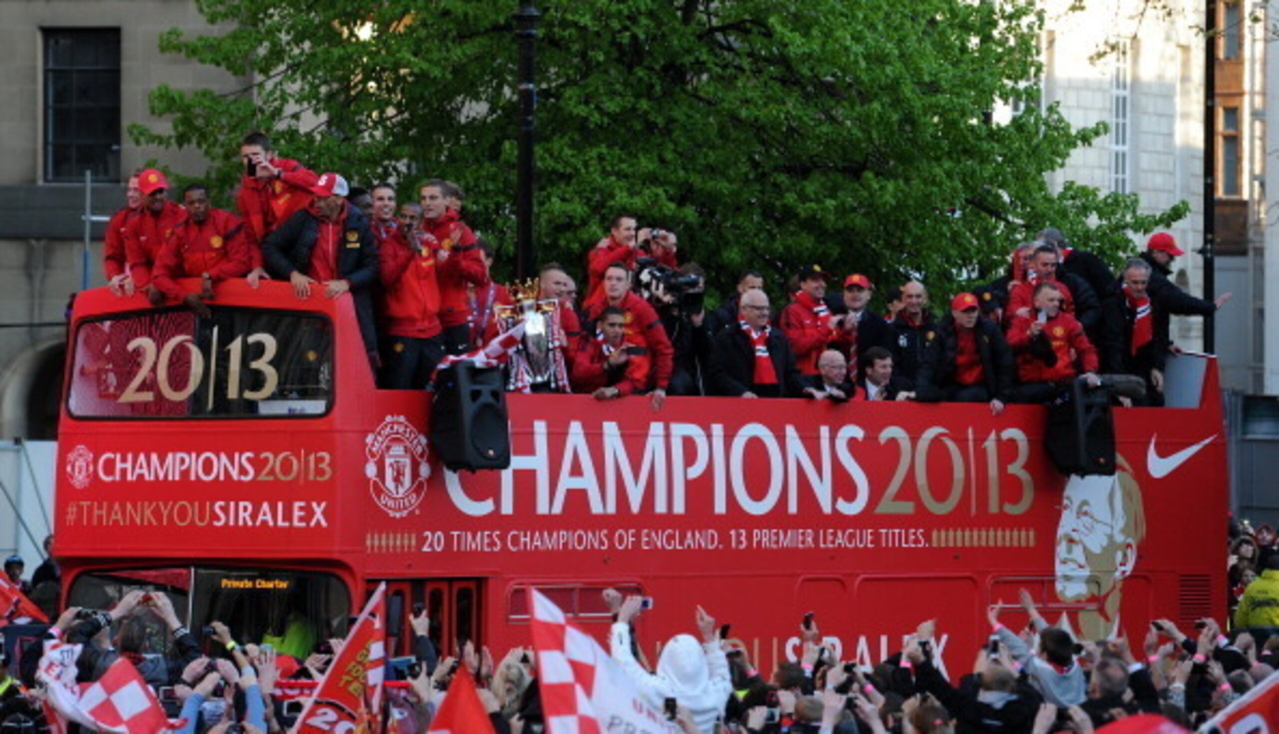 An open top bus parade would make a fitting end to the season...