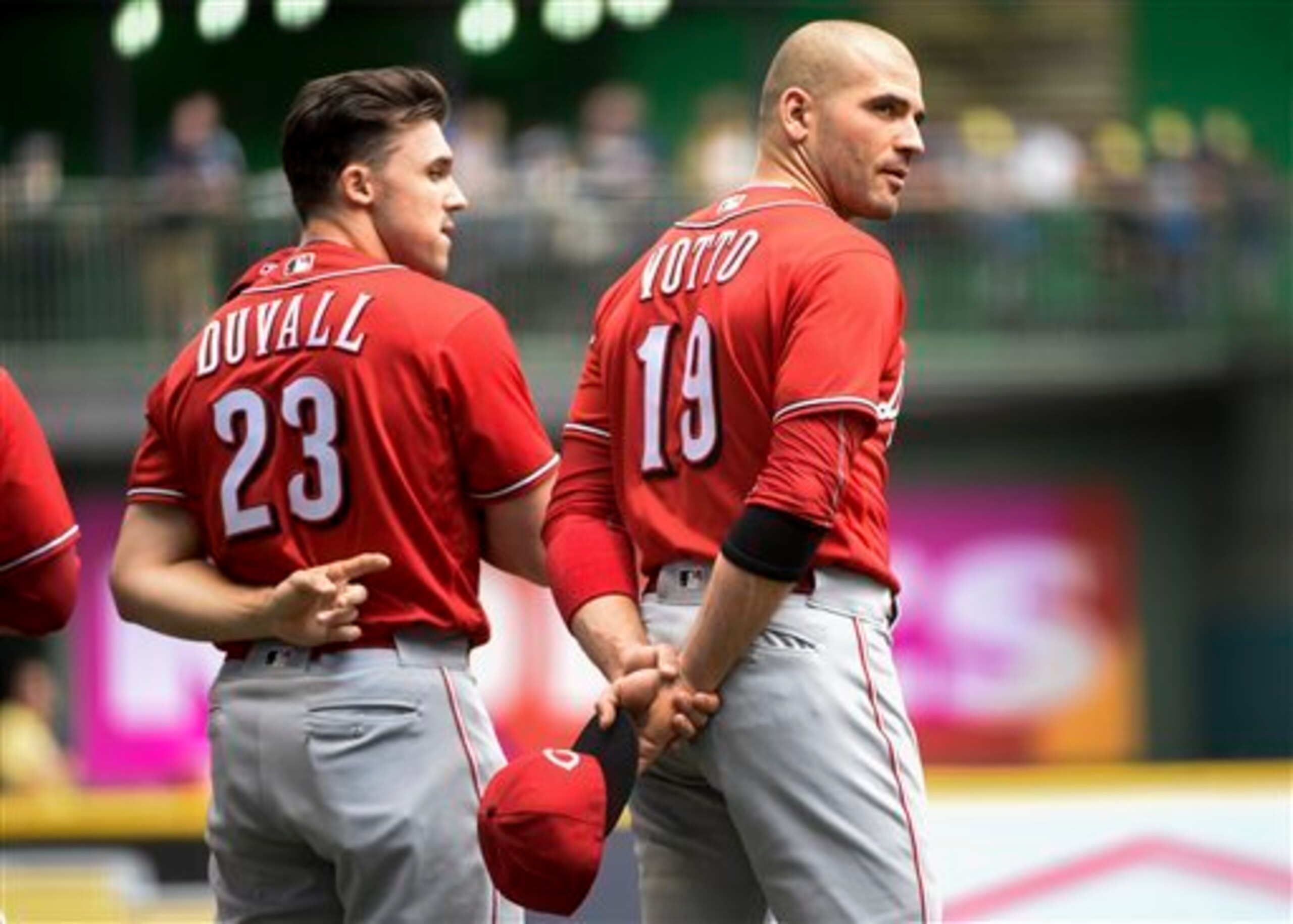 Adam Duvall and Joey Votto