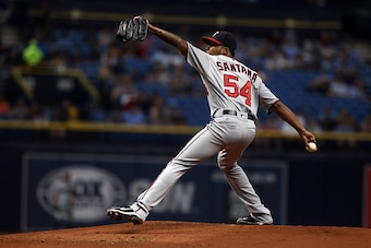 Ervin Santana gets golden matchups against the Braves and Royals this week.