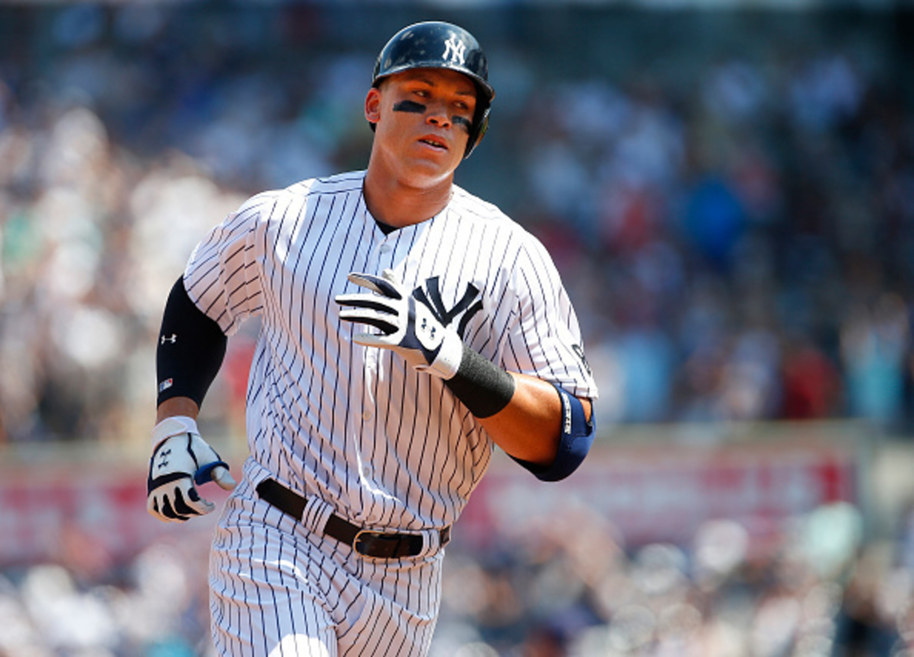 Aaron Judge hit a massive home run in his first career MLB plate appearance.