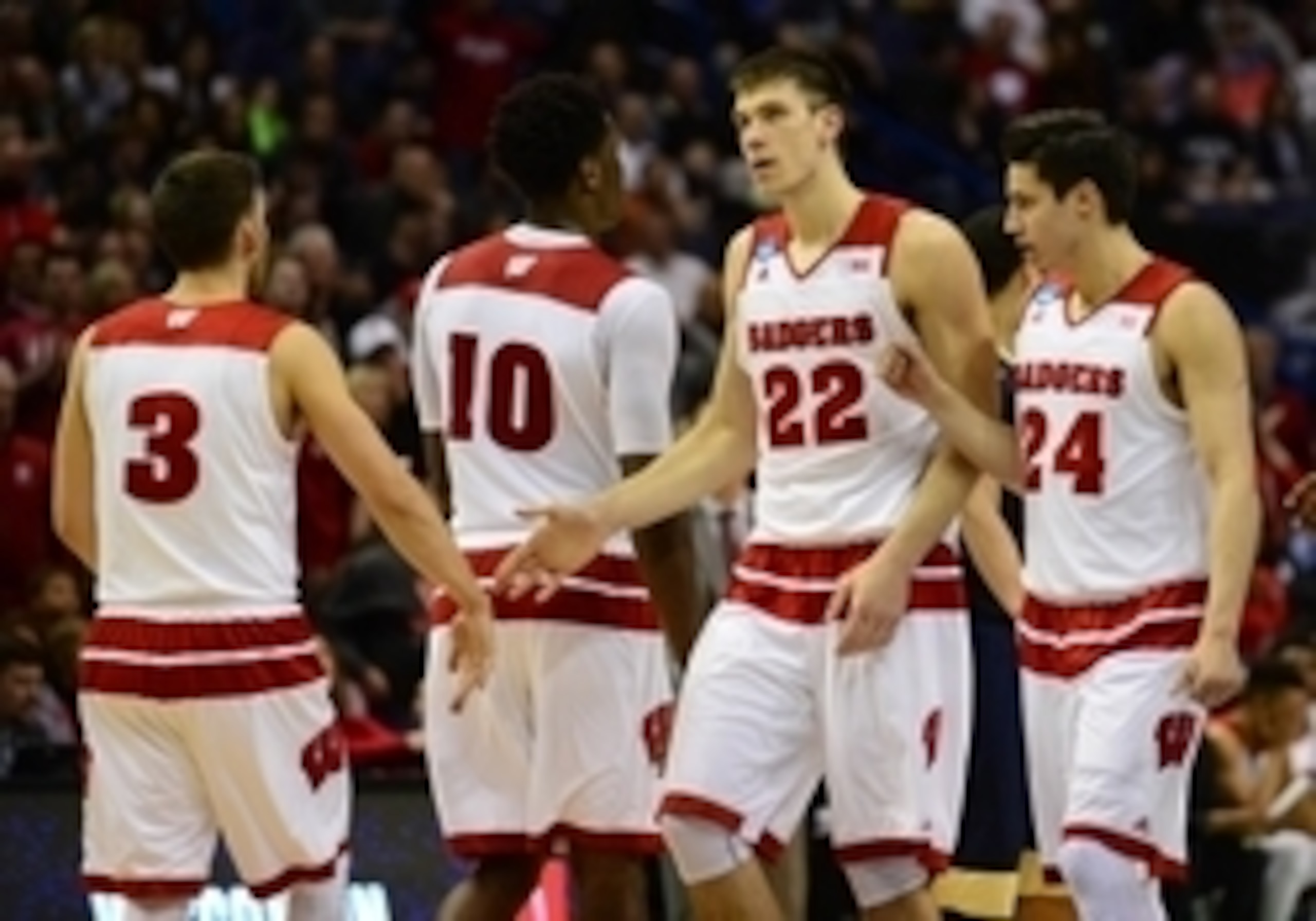 Ethan Happ (22), Bronson Koenig (24), Zak Showalter (3) and Nigel Hayes (10) will all be back this year.