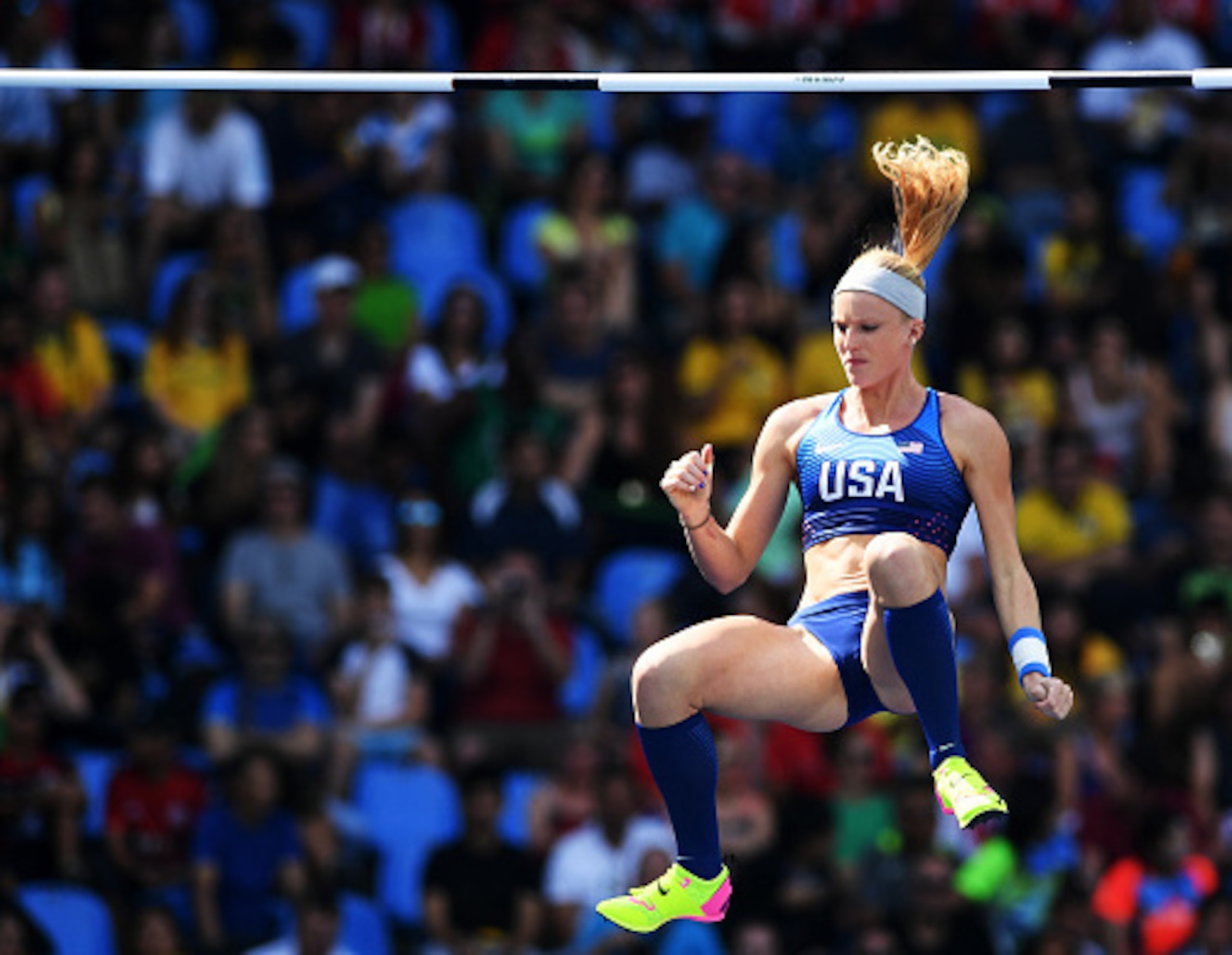 Yeah. Sandi Morris cleared that one.