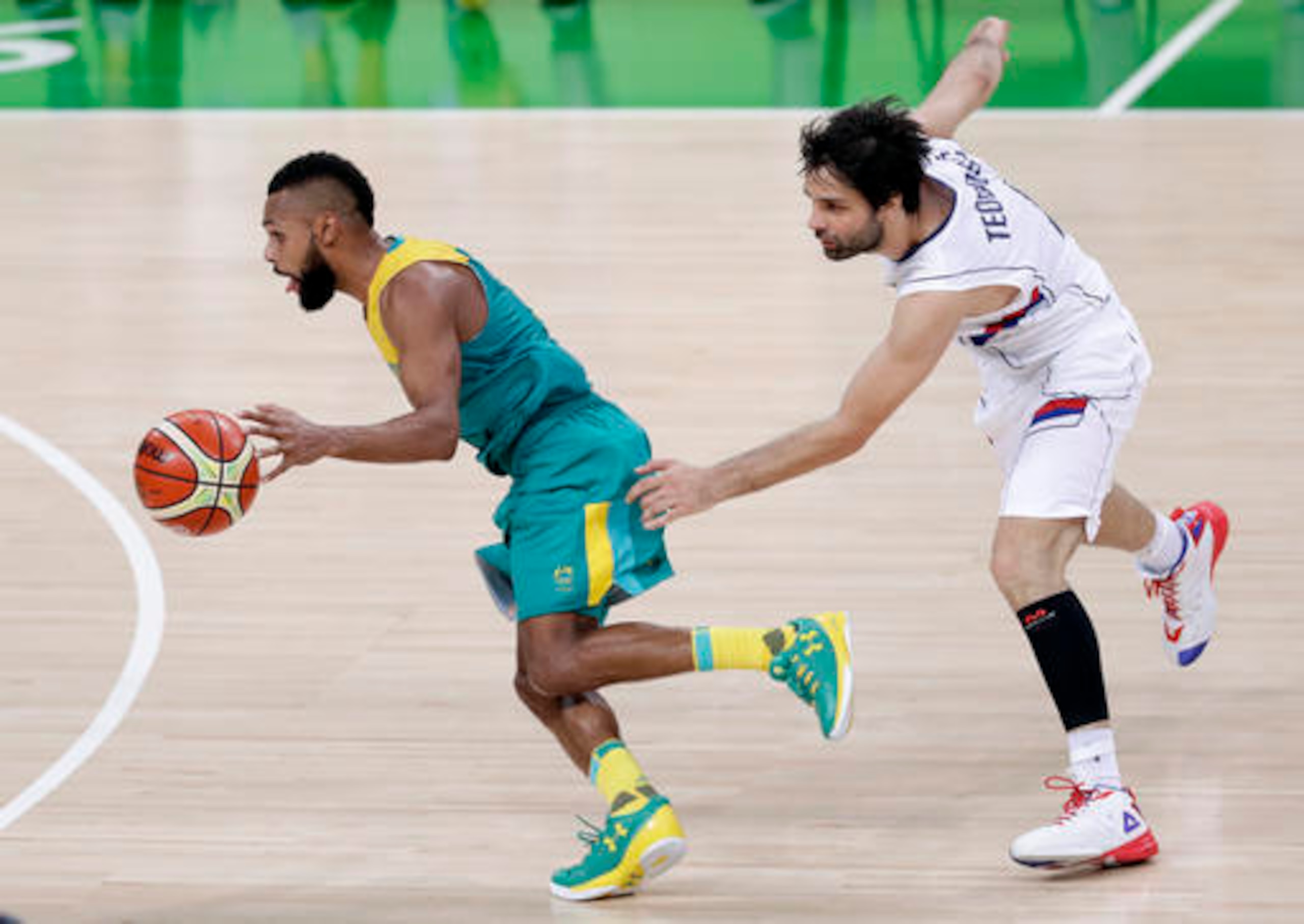 Teodosic, as is typical, beaten. Teodosic, as is typical, beaten.