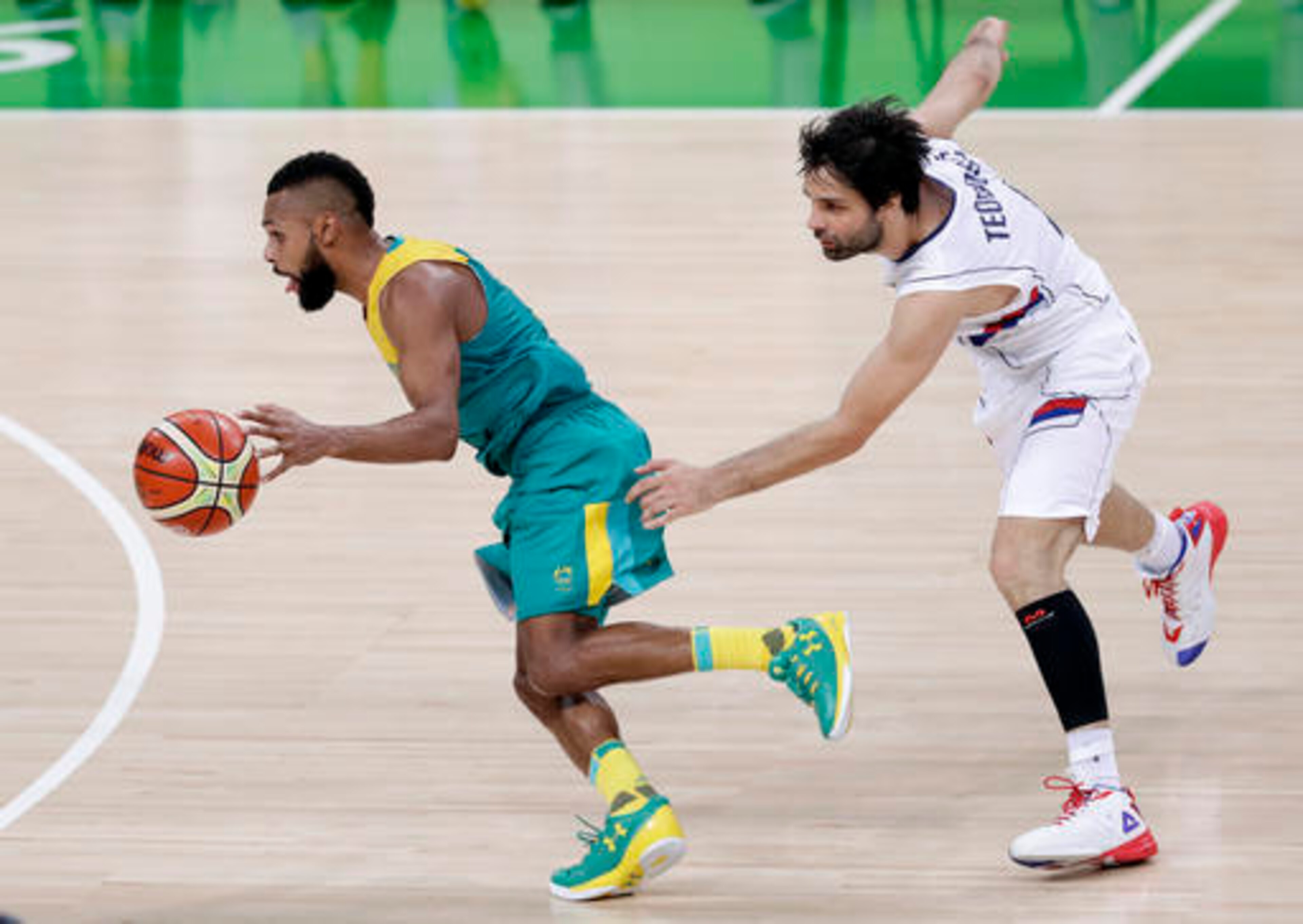 Teodosic, as is typical, beaten.